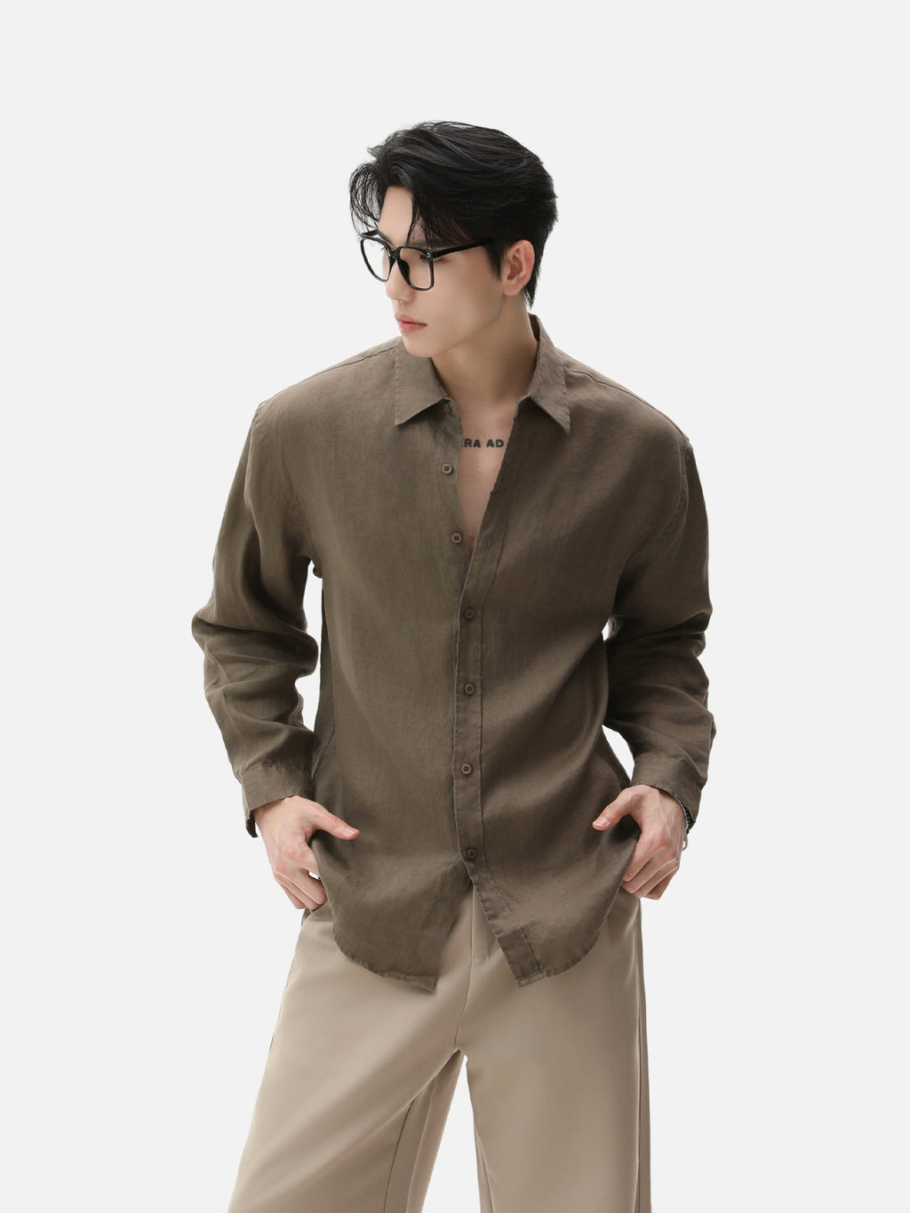 BNB Textured Dew-Linen Overshirt (5colors)