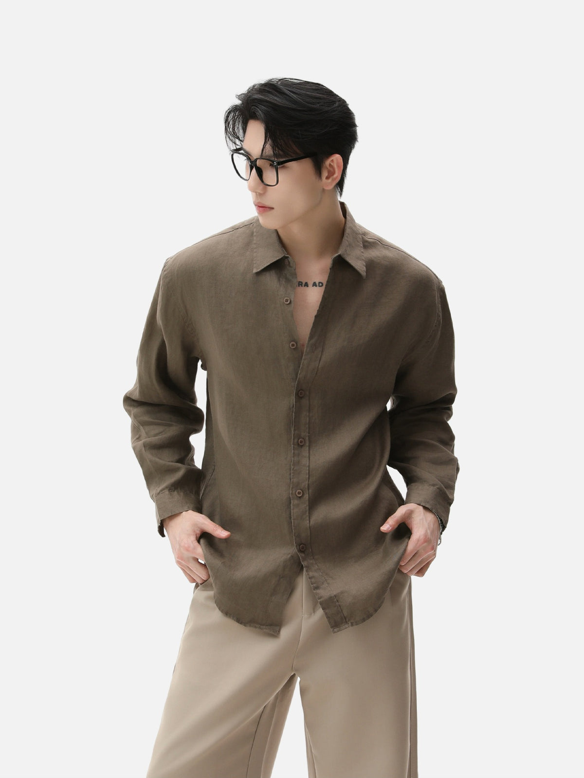 BNB Textured Dew-Linen Overshirt (5colors)