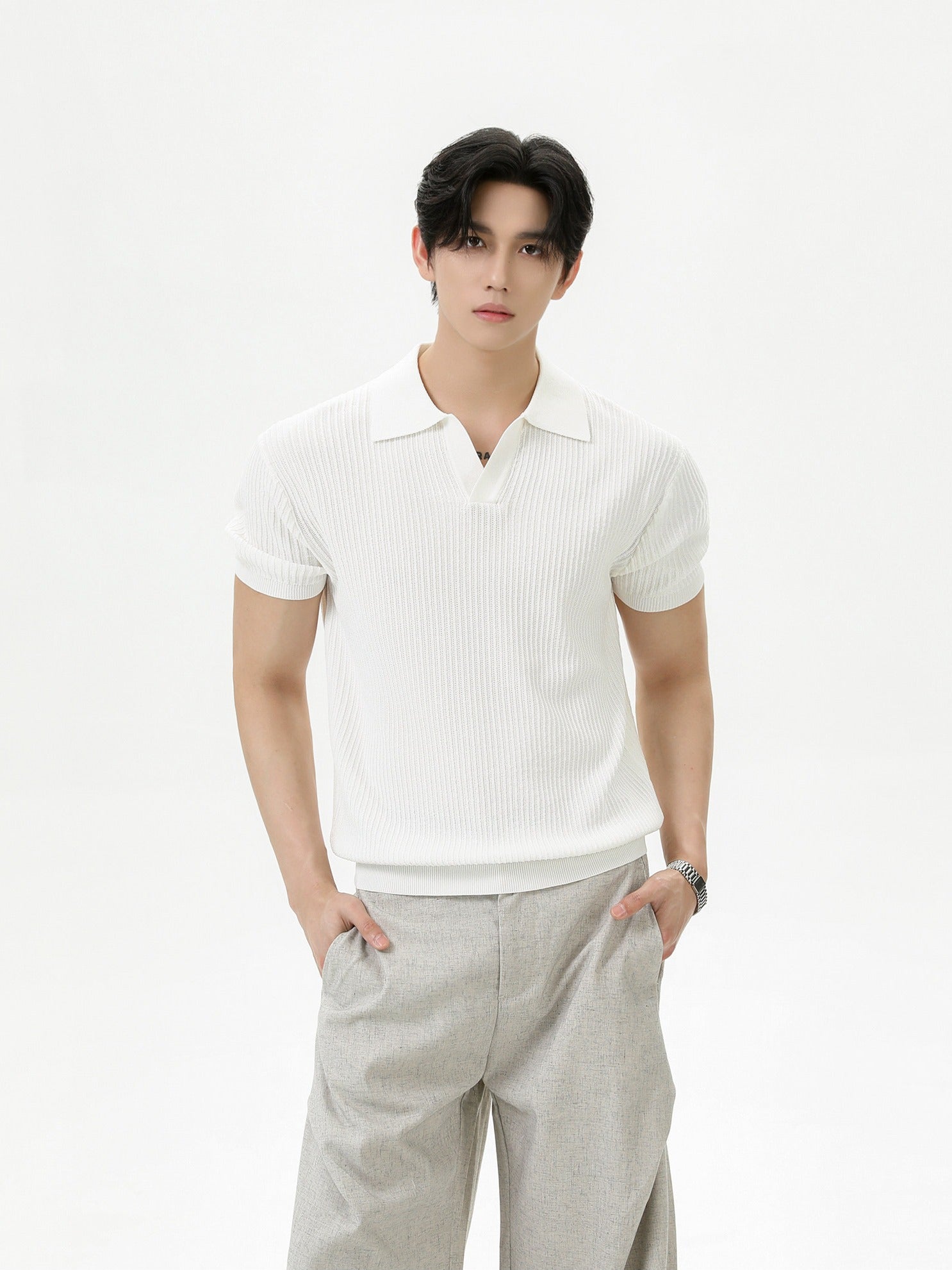 BNB Tight Half Polo Knit (4color)