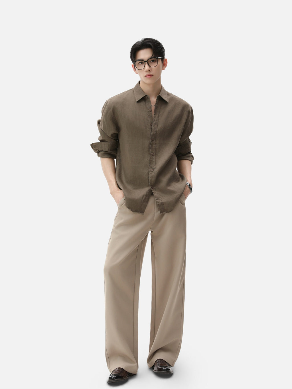 BNB Textured Dew-Linen Overshirt (5colors)