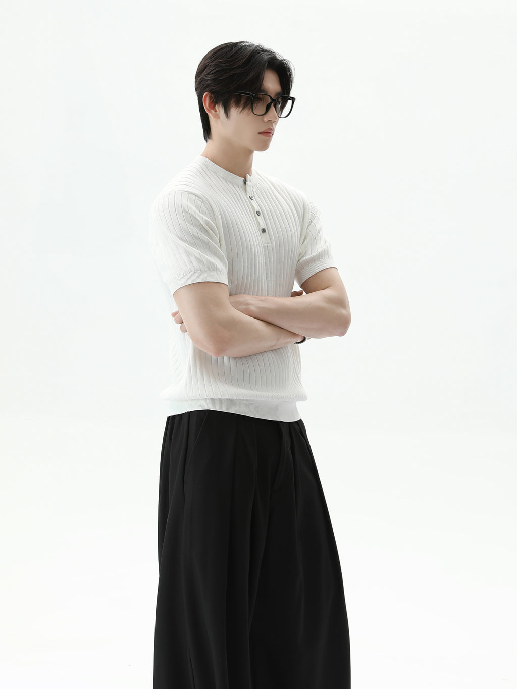 BNB Perfect Rib Knit Henley (2color)