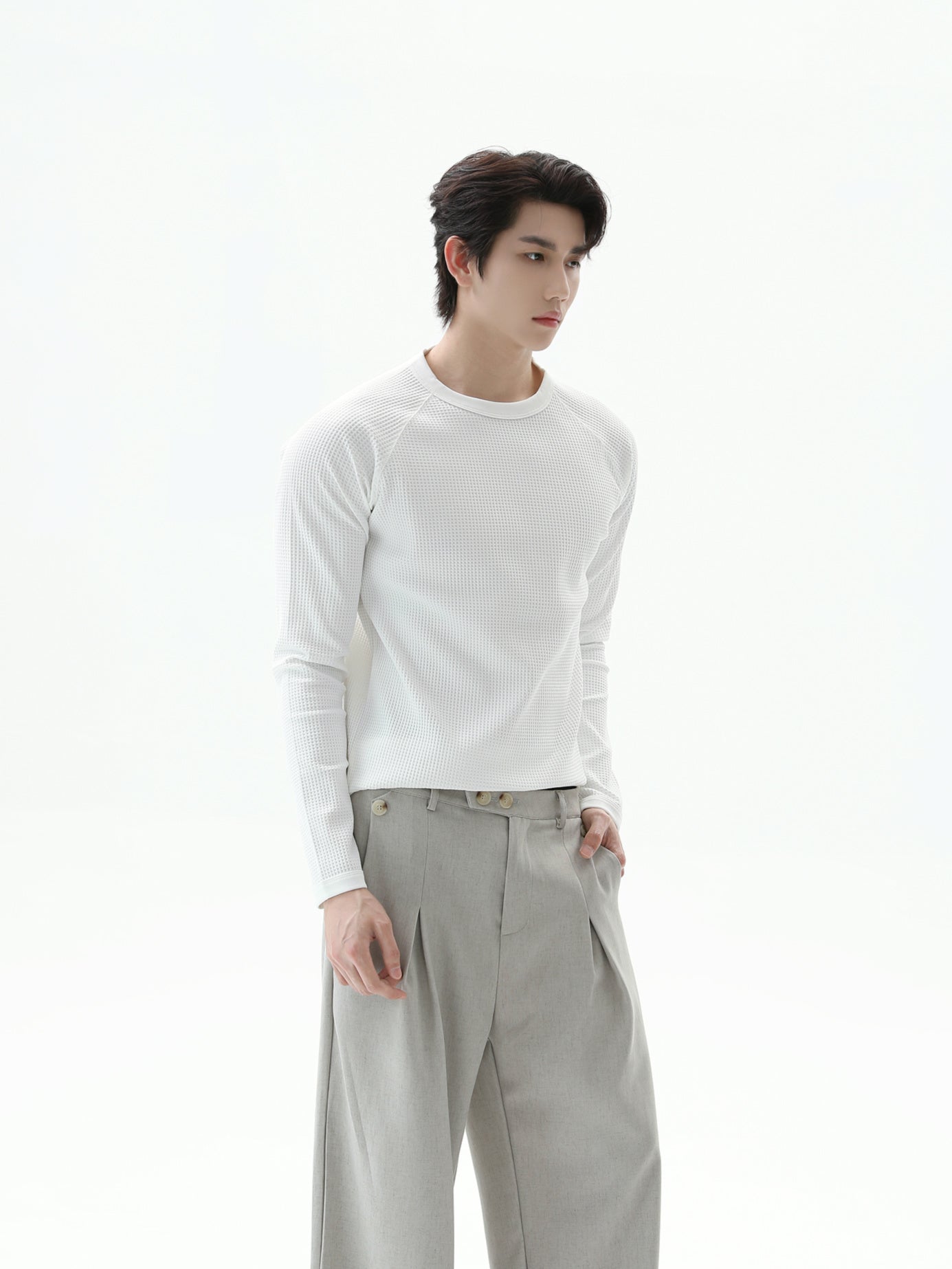 BNB Perfect Waffle Thermal Long Tee (2color)