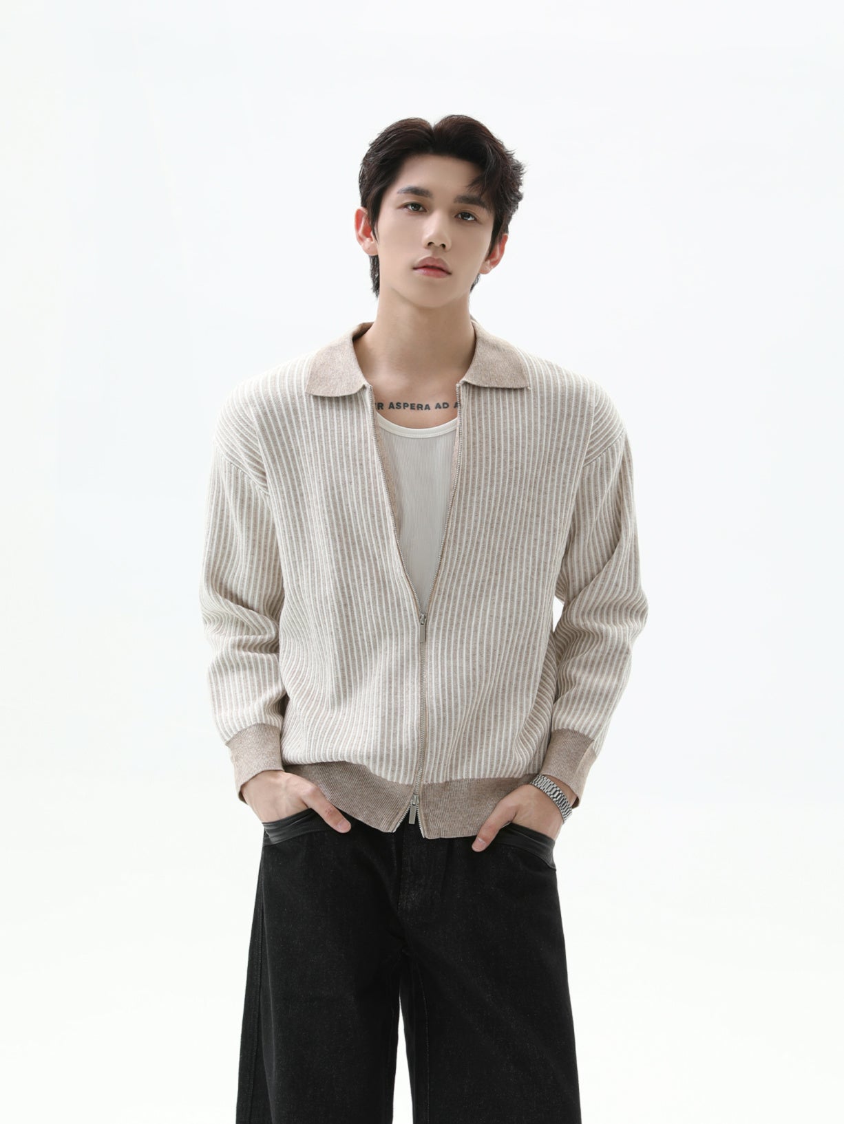 BNB Perfect Rib Zip Knit (3color)