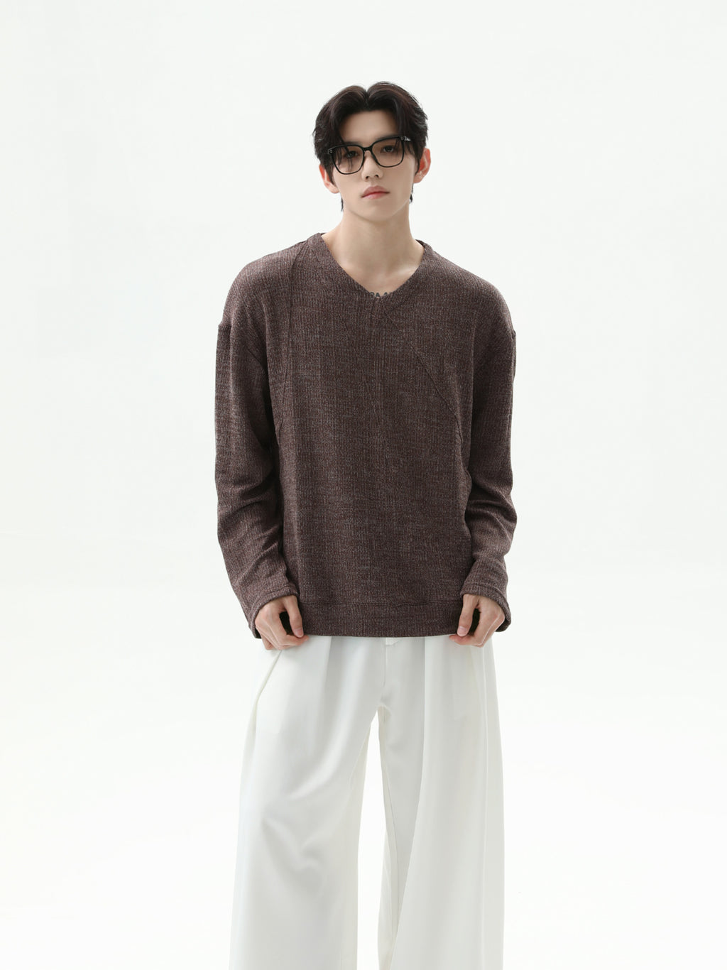 Perfect BNB Deep V Knit (2color)
