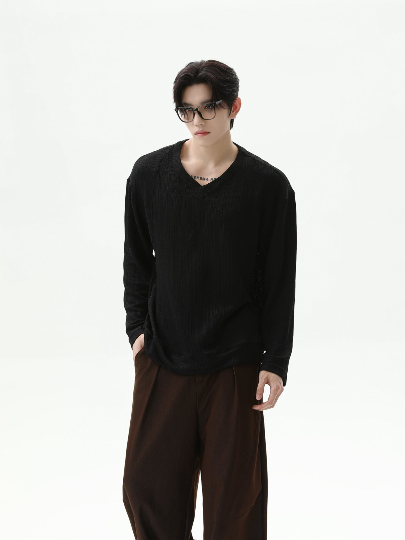 Perfect BNB Deep V Knit (2color)
