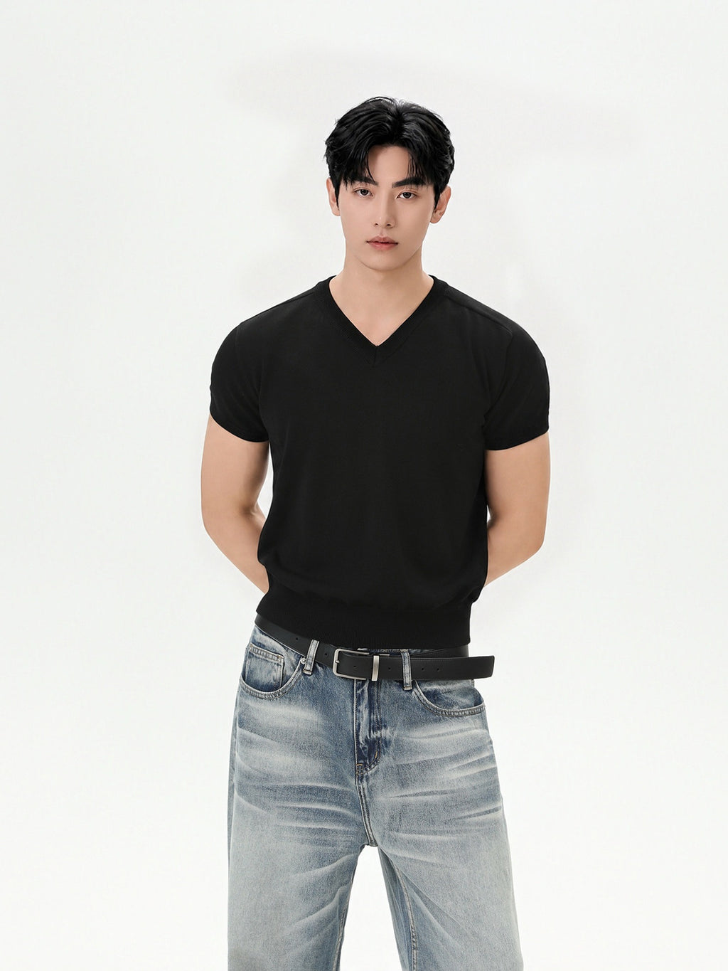 BNB Essential V-Knit T-shirt (3color)