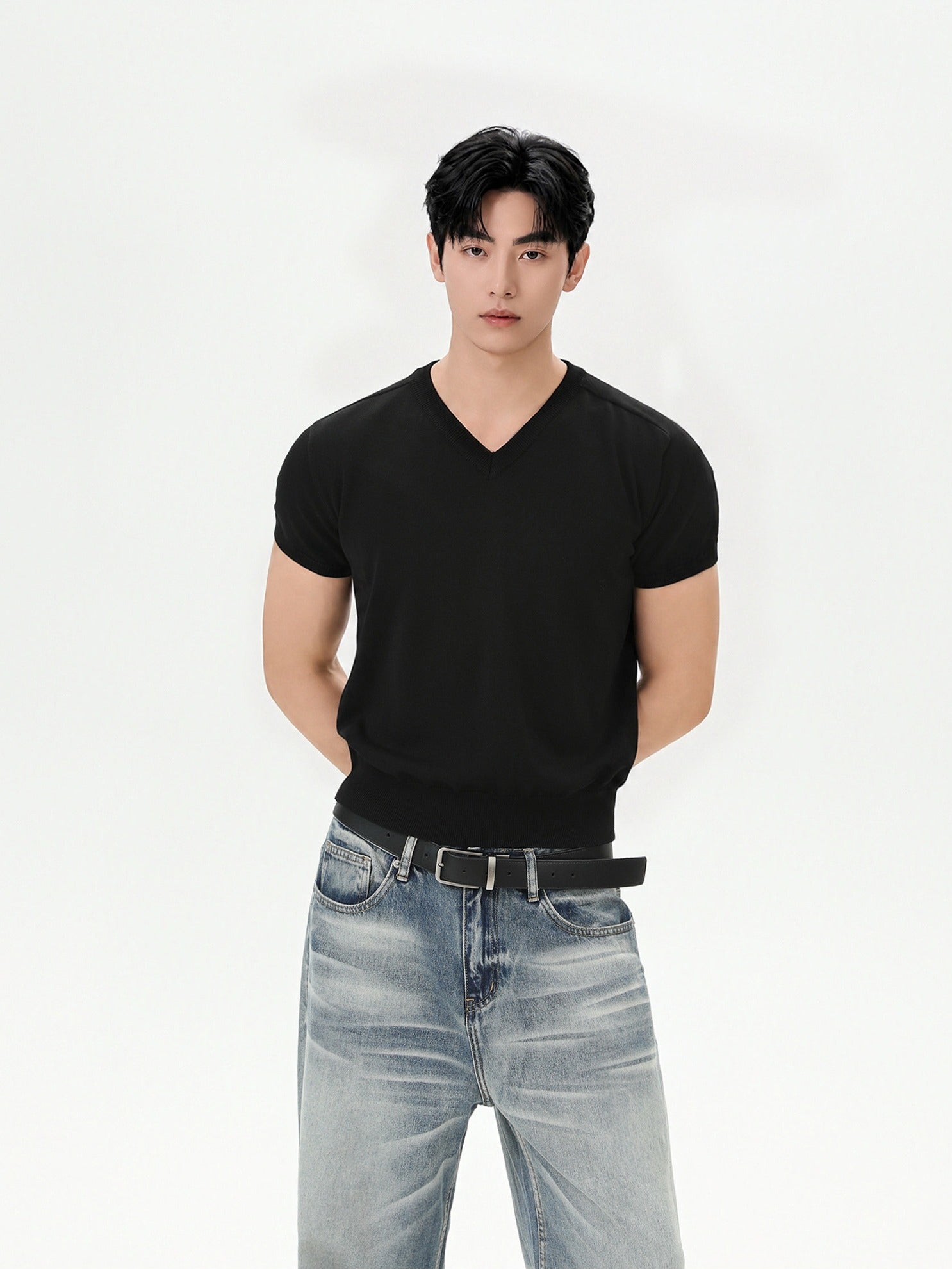 BNB Essential V-Knit T-shirt (3color)