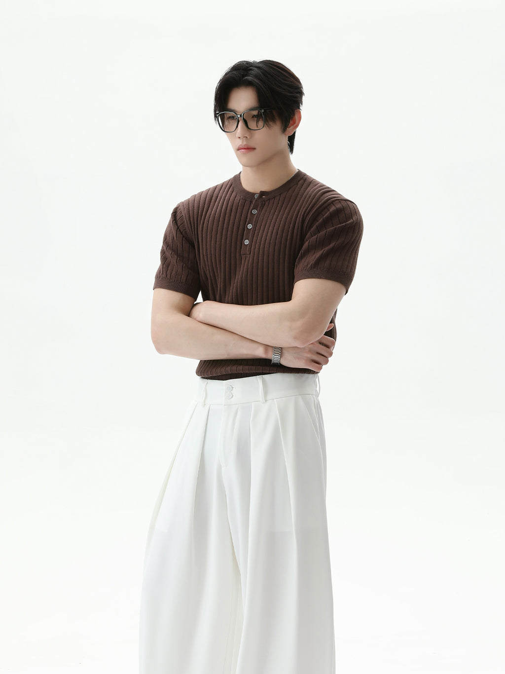 BNB Perfect Rib Knit Henley (2color)
