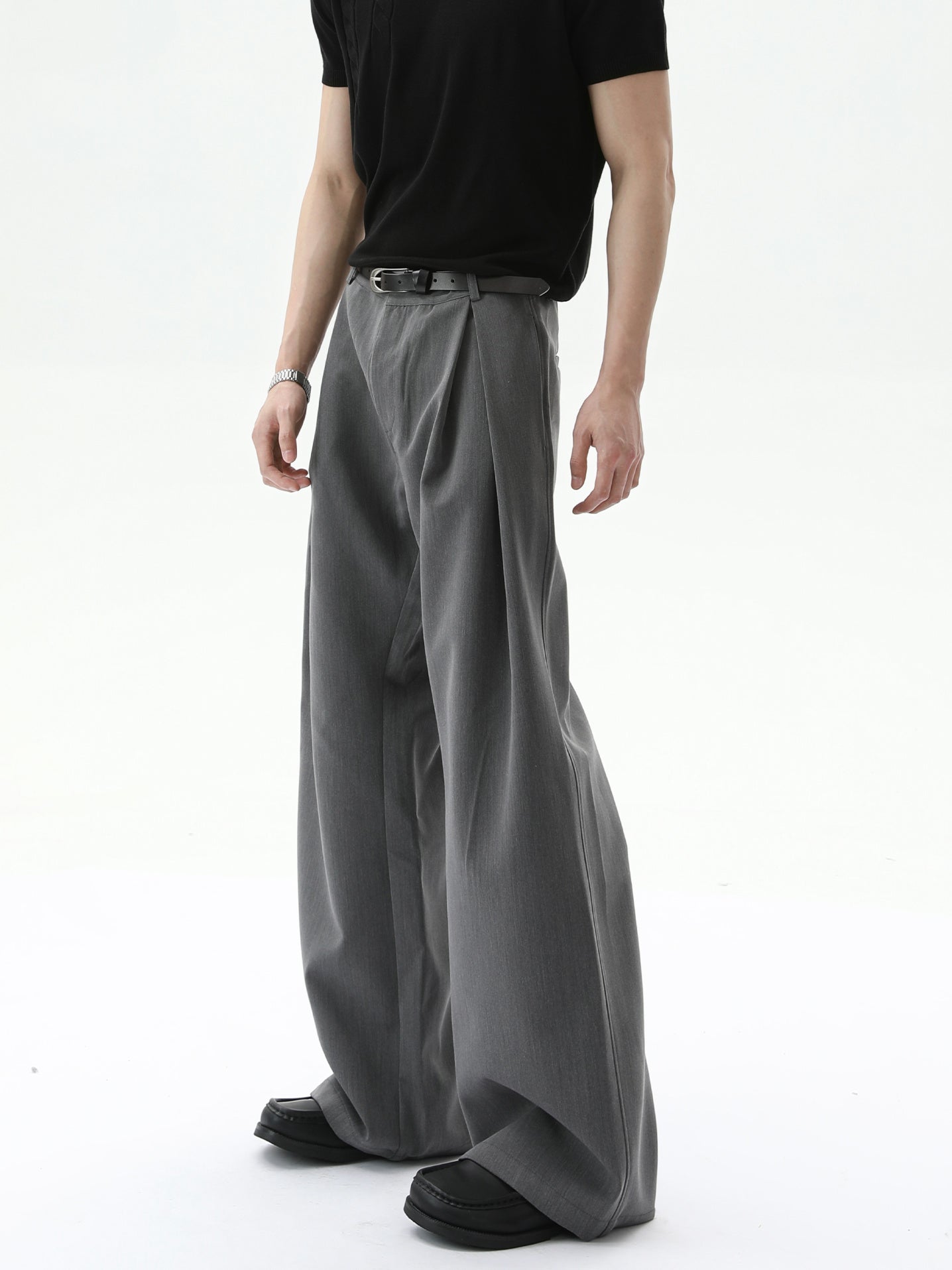 BNB Perfect Pleated Wide Slacs (2color)
