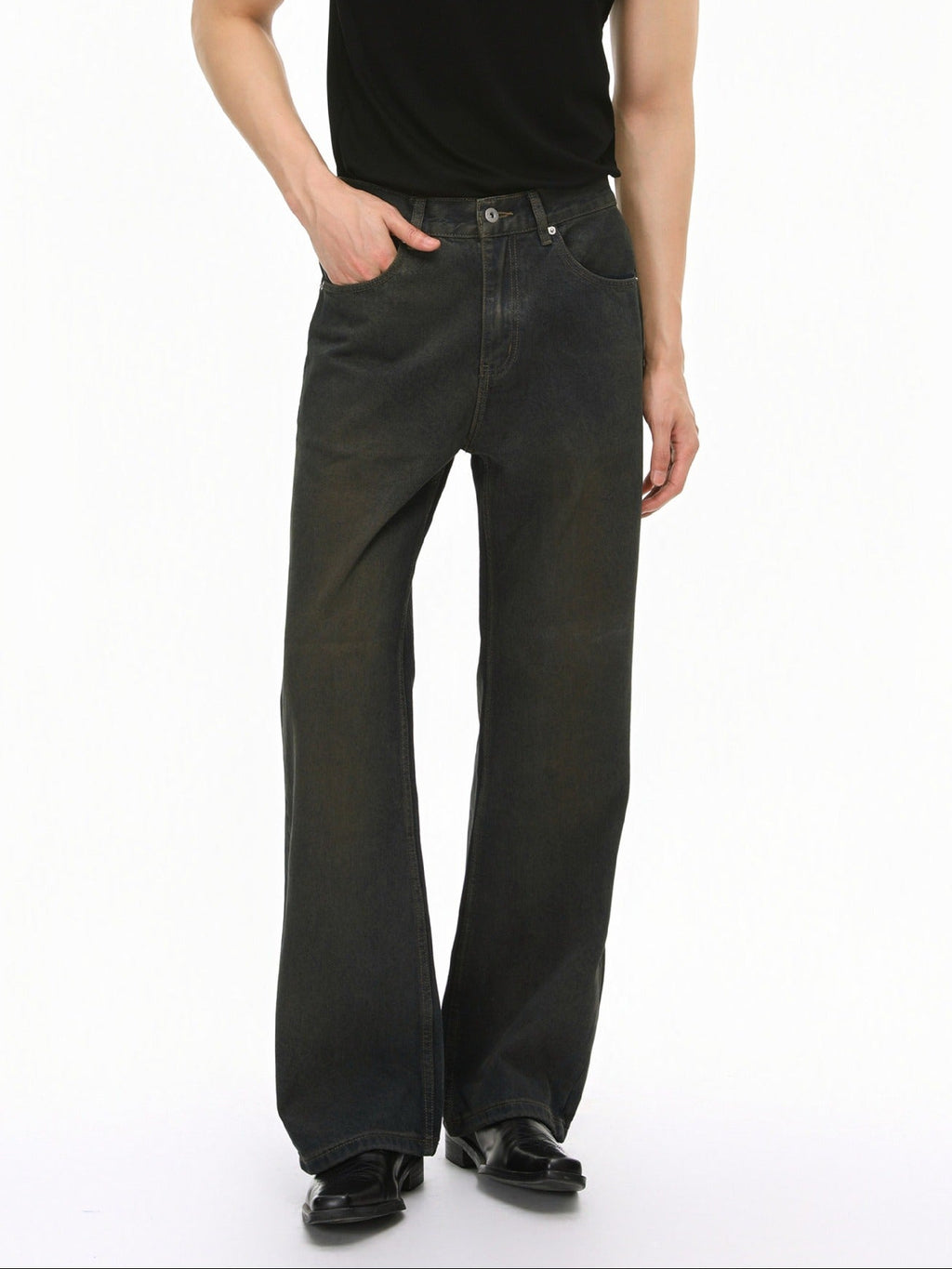 BNB Washed Straight Denim Pants