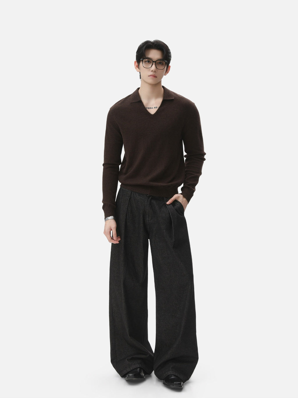 BNB Seamless V-Polo Sweater (4colors)