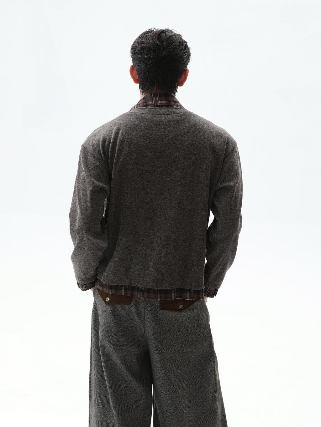 BNB Perfect Check Layered Shirt Jacket (2color)