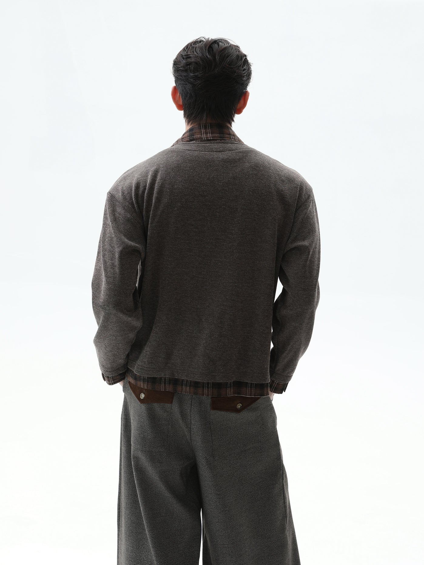 BNB Perfect Check Layered Shirt Jacket (2color)