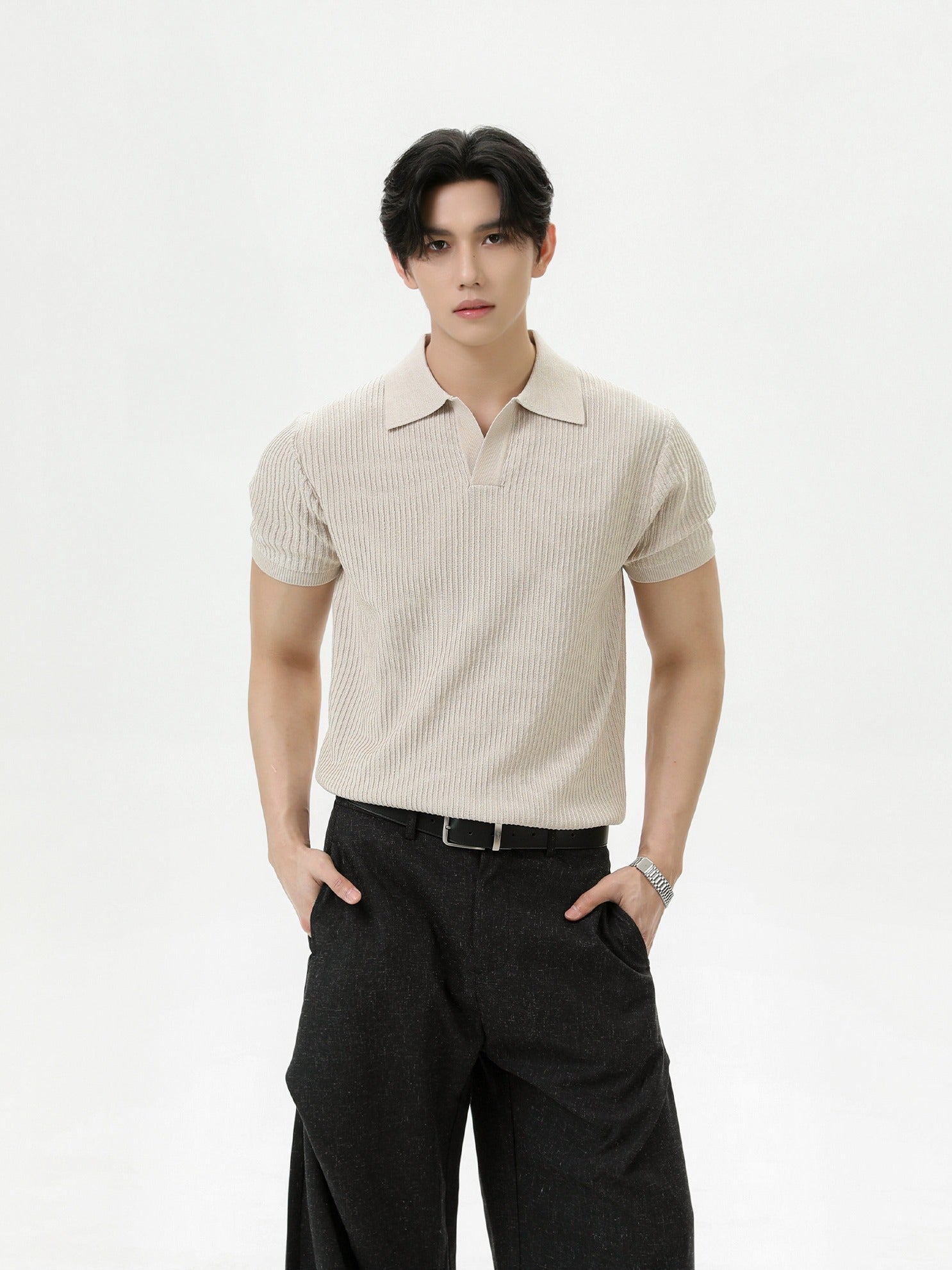 BNB Tight Half Polo Knit (4color)