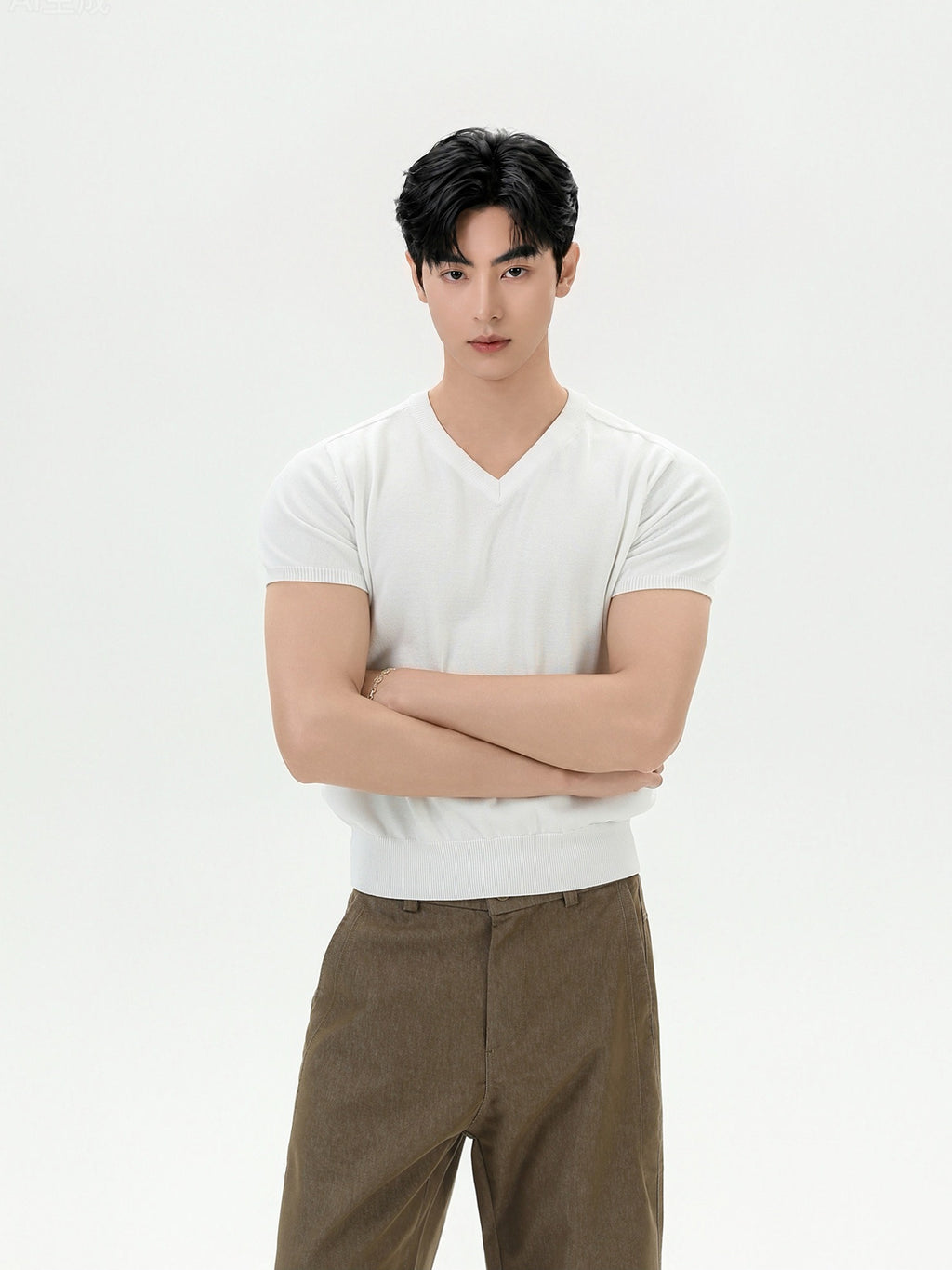 BNB Essential V-Knit T-shirt (3color)