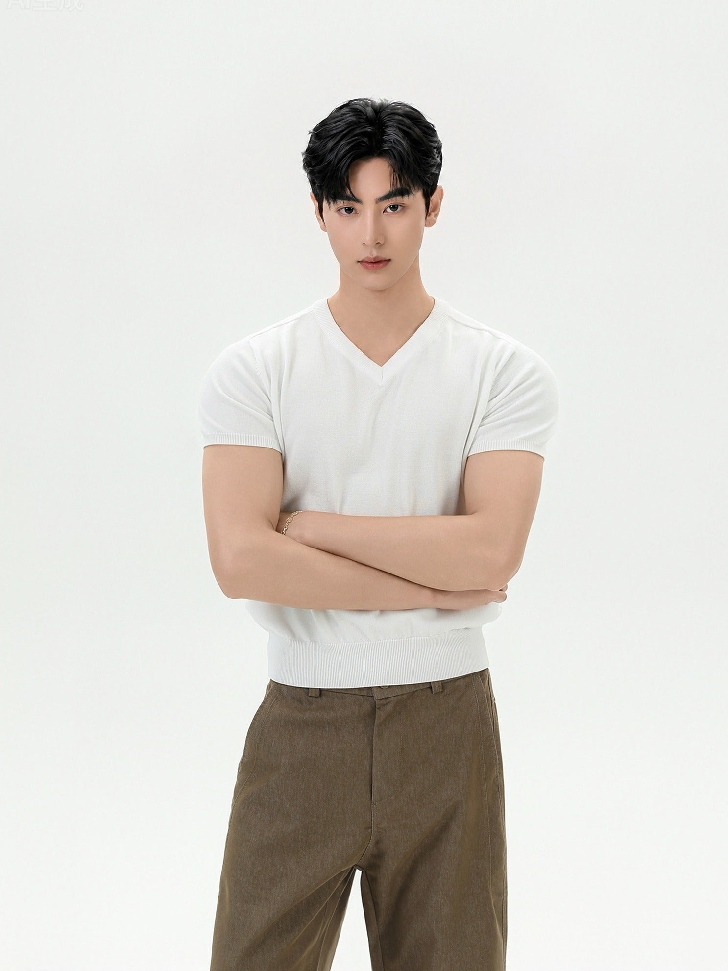 BNB Essential V-Knit T-shirt (3color)