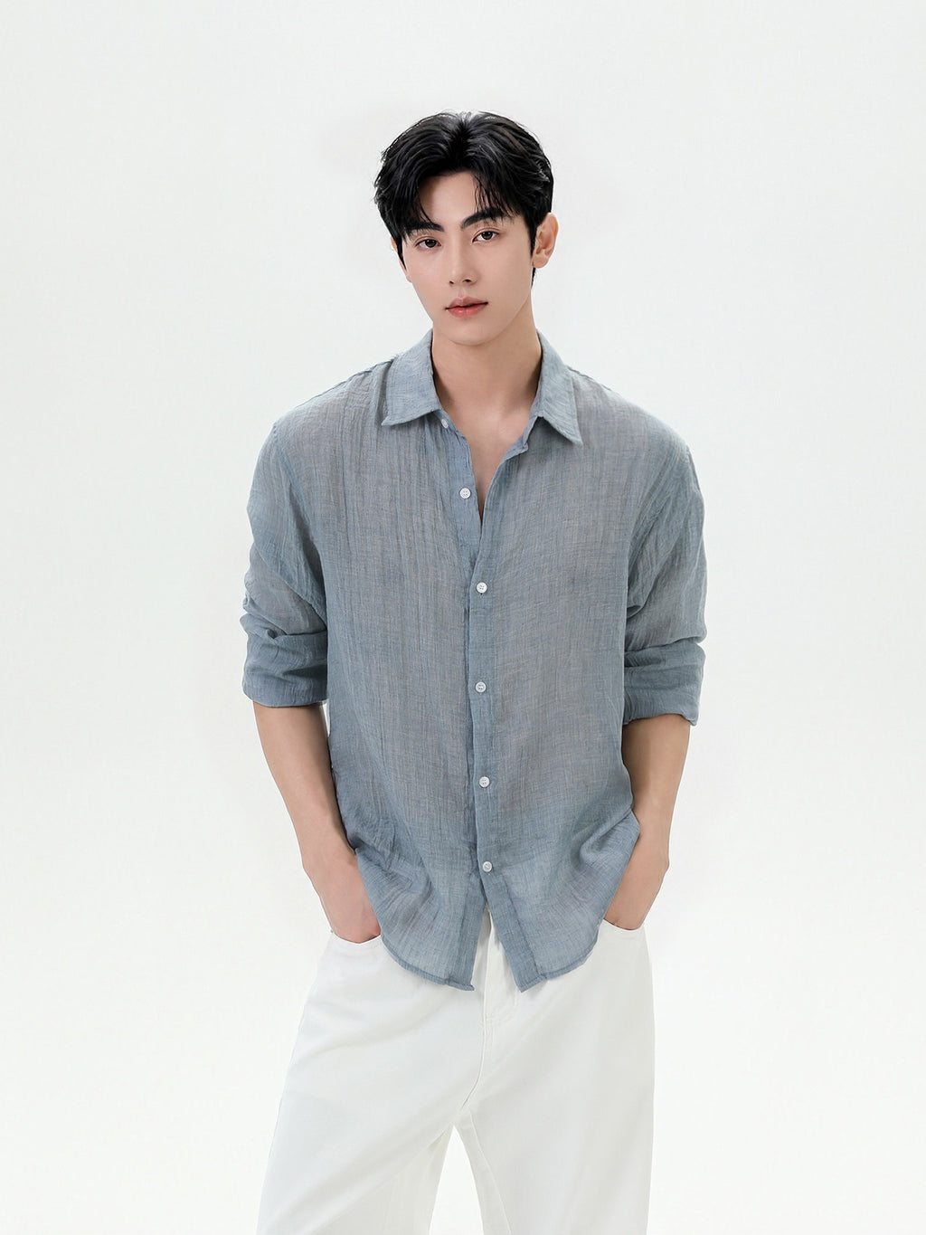 BNB Linen-Blend Breeze Polo (3color)