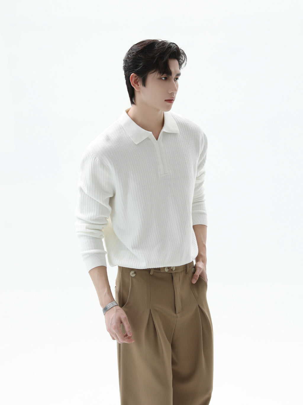 BNB Perfect Rib Collar Knit (3color)