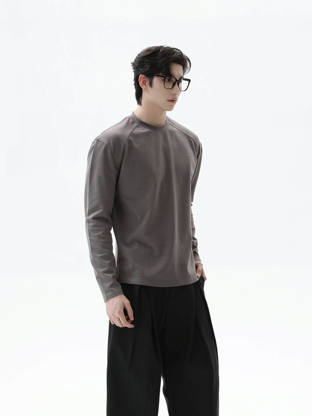 BNB Perfect Crew Neck Long T-shirt (4color)