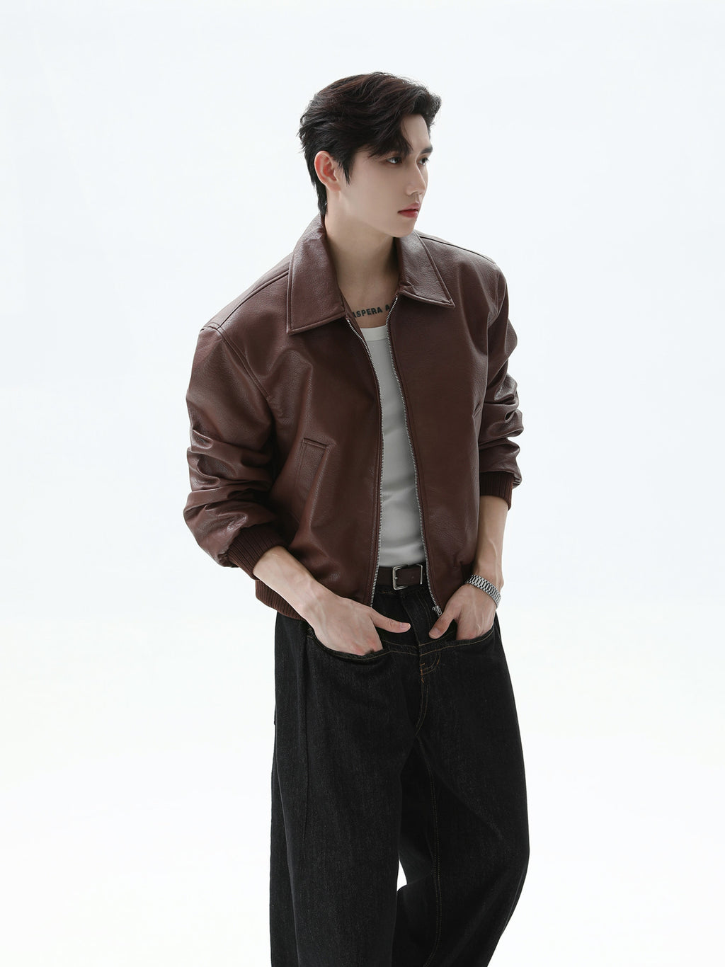 BNB Perfect Essential Leather MA-1 (2color)