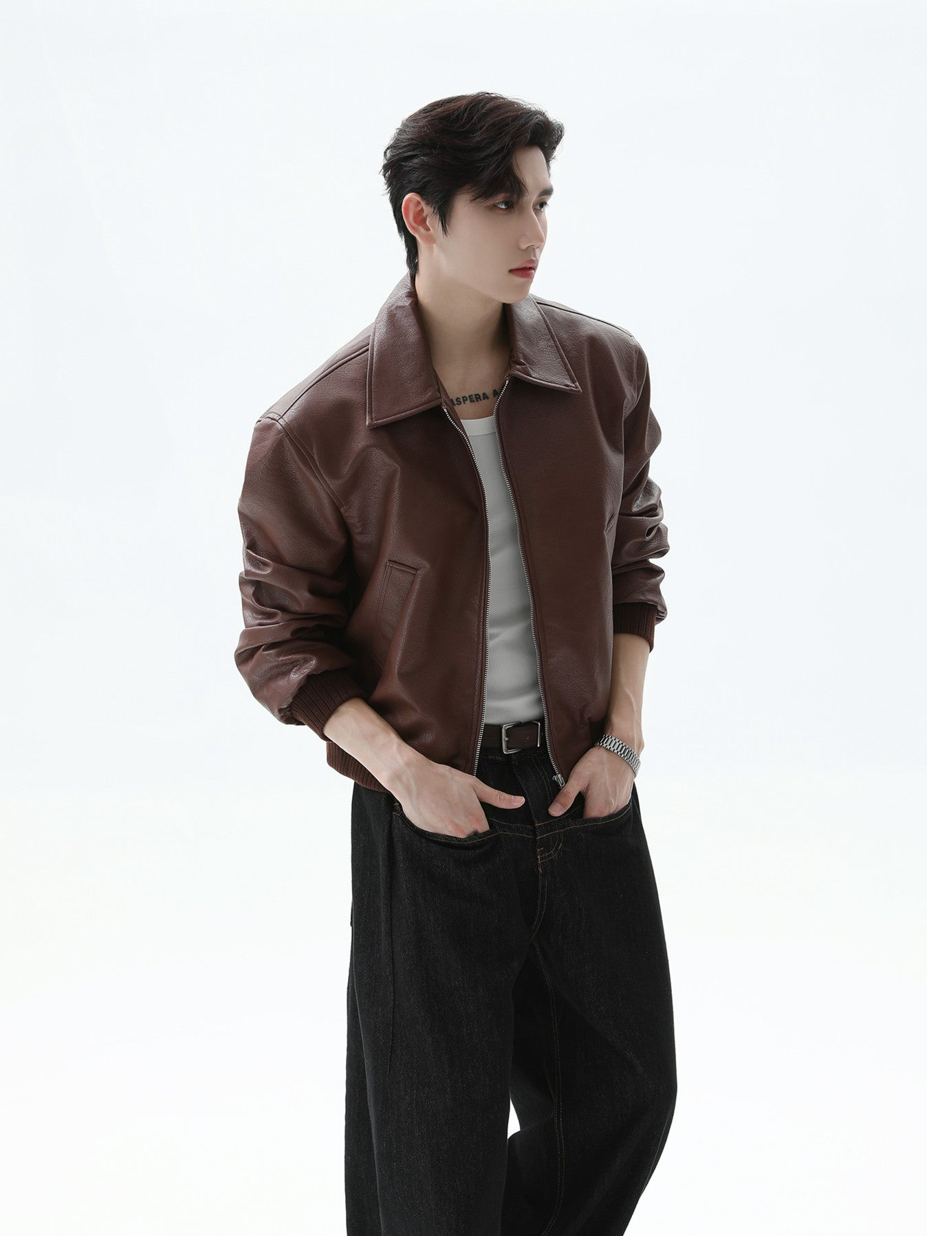 BNB Perfect Essential Leather MA-1 (2color)