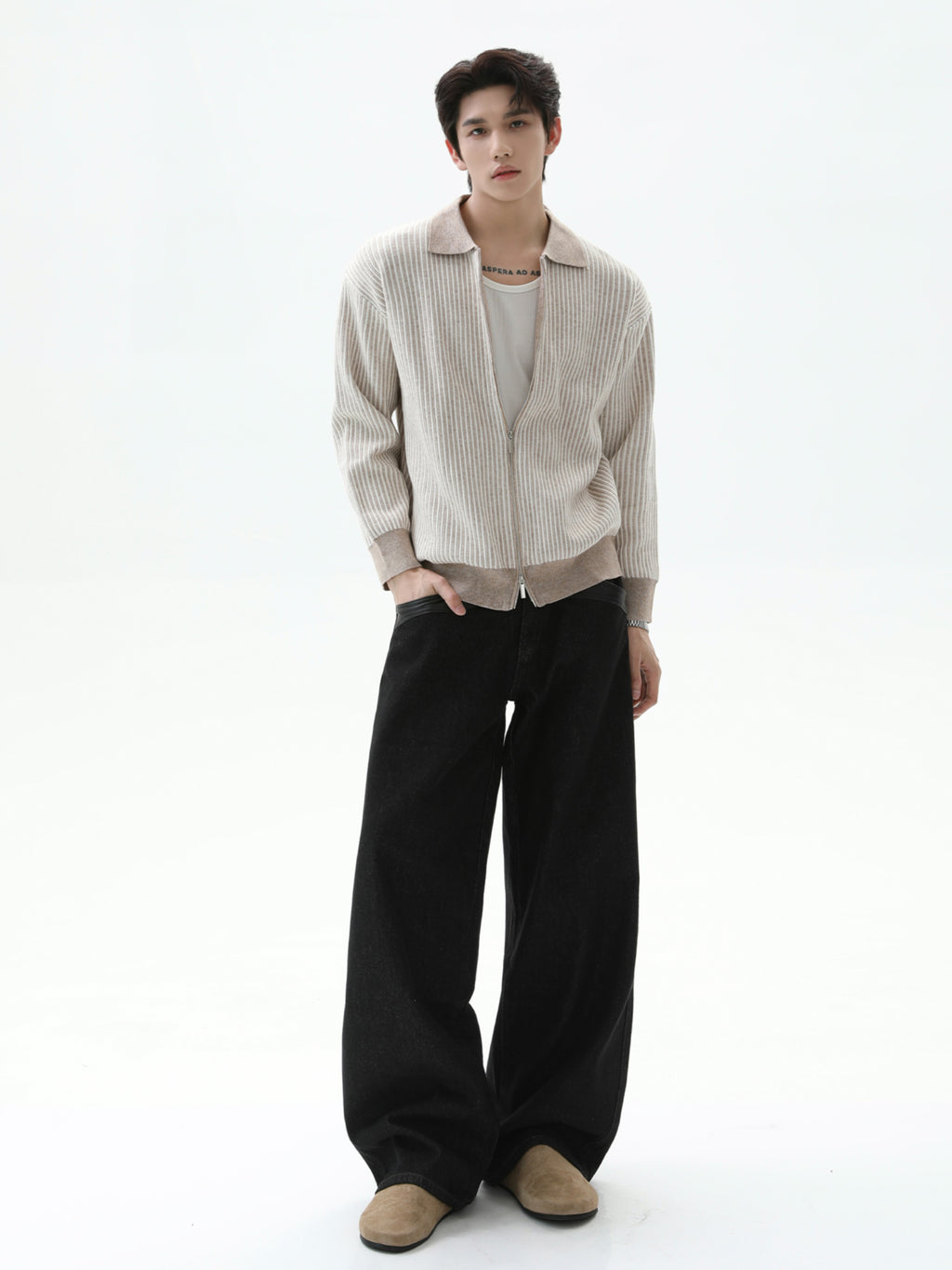 BNB Perfect Rib Zip Knit (3color)