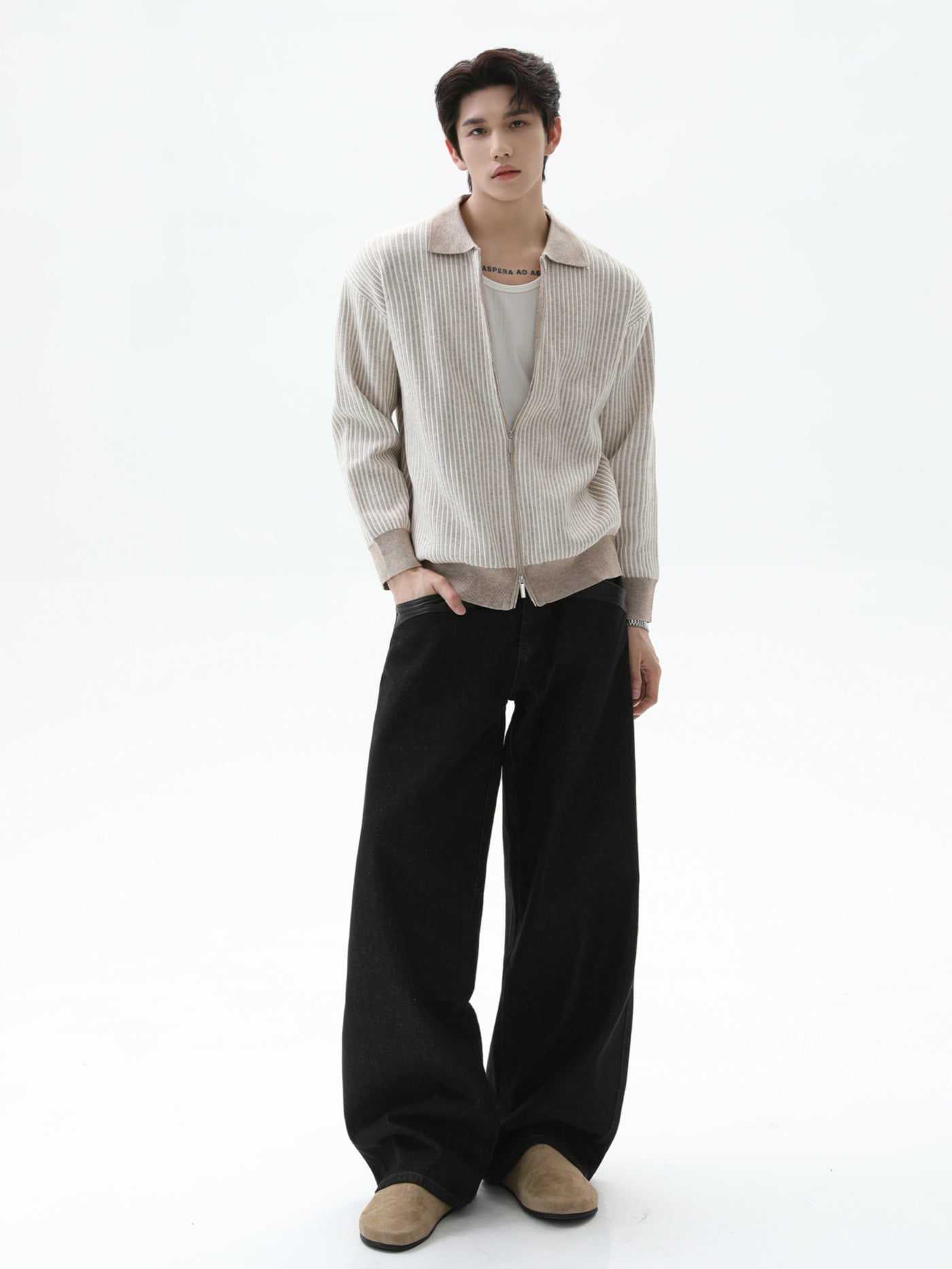 BNB Perfect Rib Zip Knit (3color)