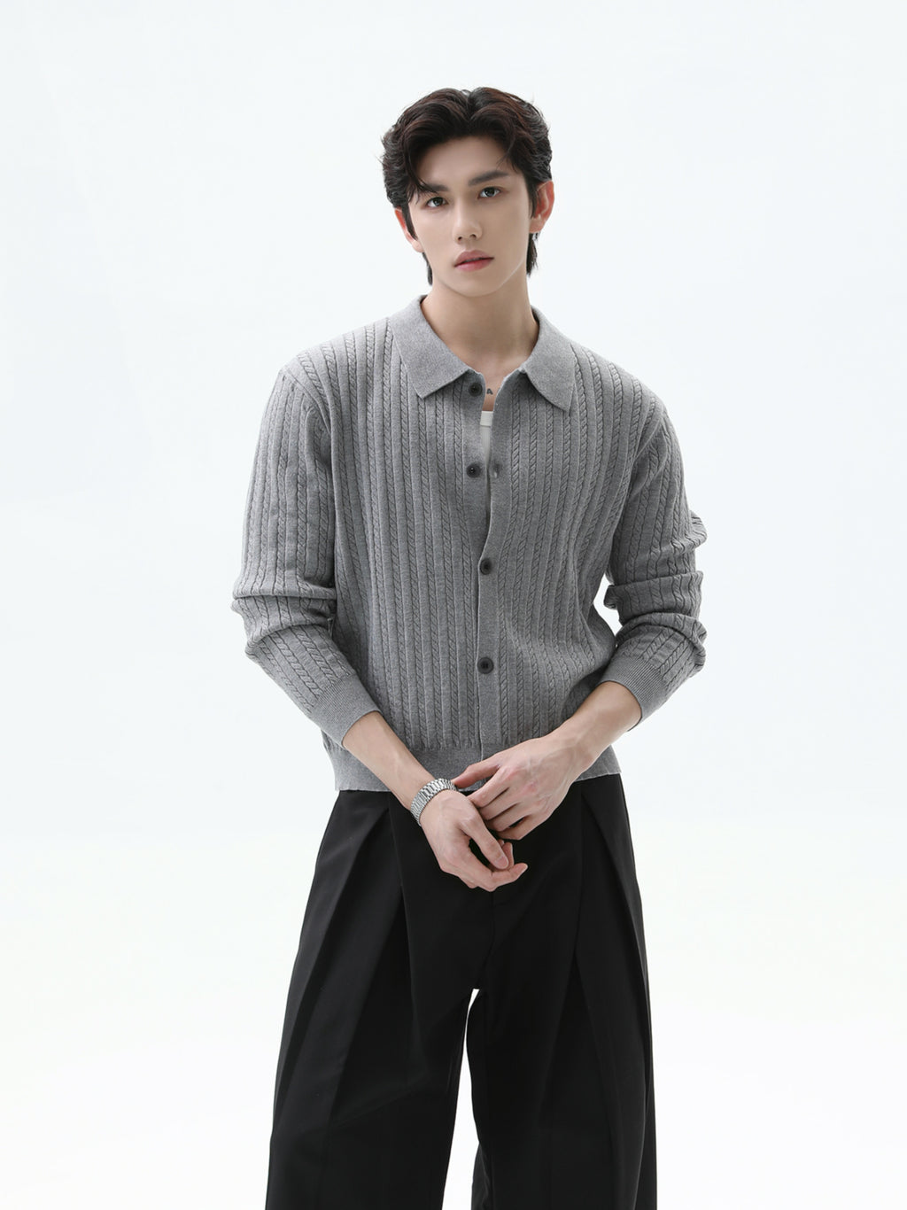BNB Perfect Cable Shirt Knit (3color)