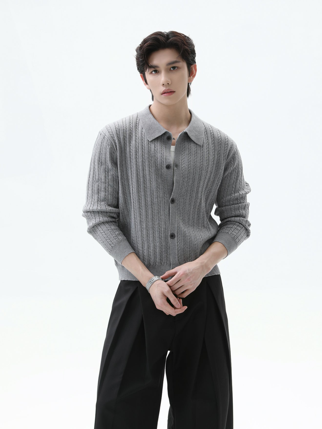 BNB Perfect Cable Shirt Knit (3color)