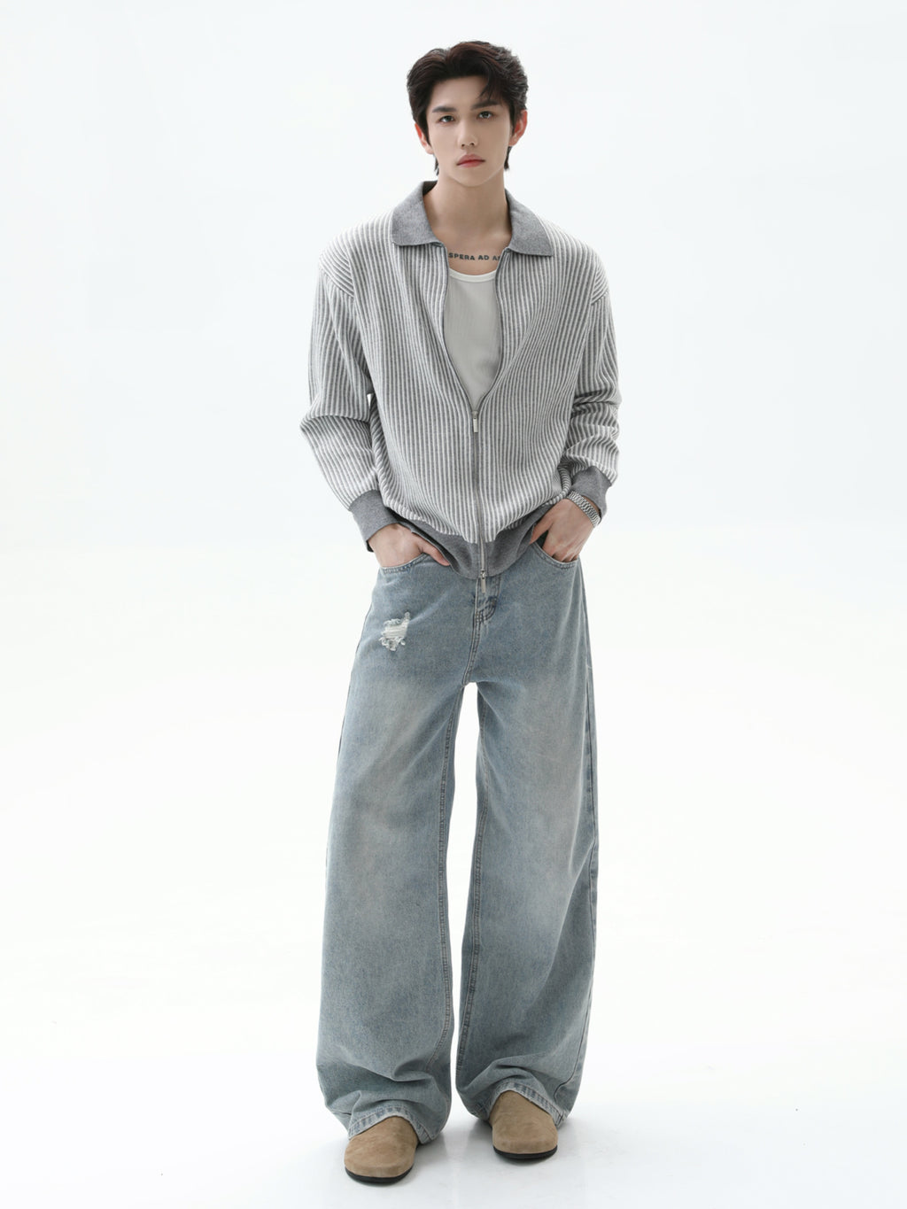 BNB Perfect Rib Zip Knit (3color)