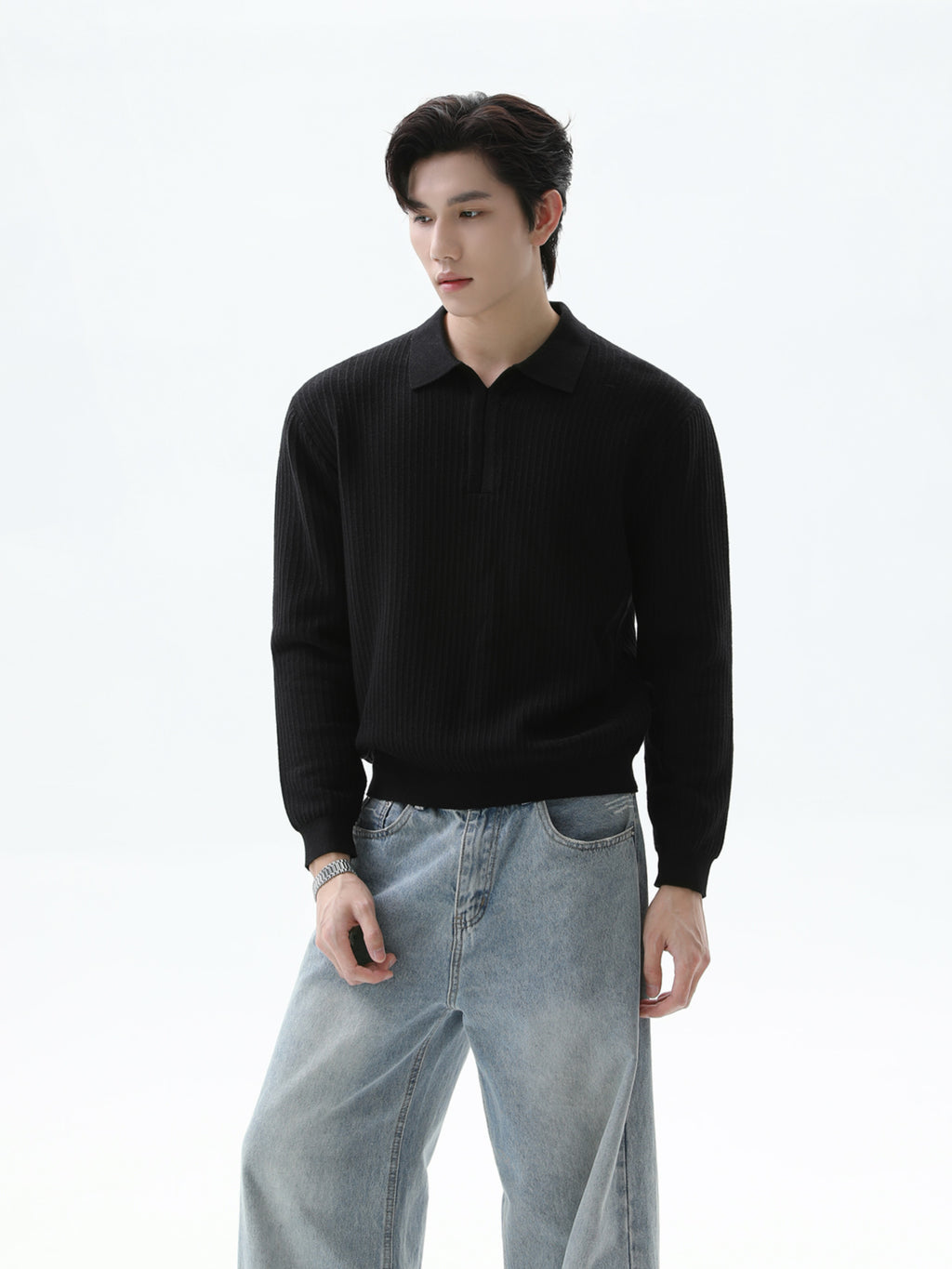 BNB Perfect Rib Collar Knit (3color)