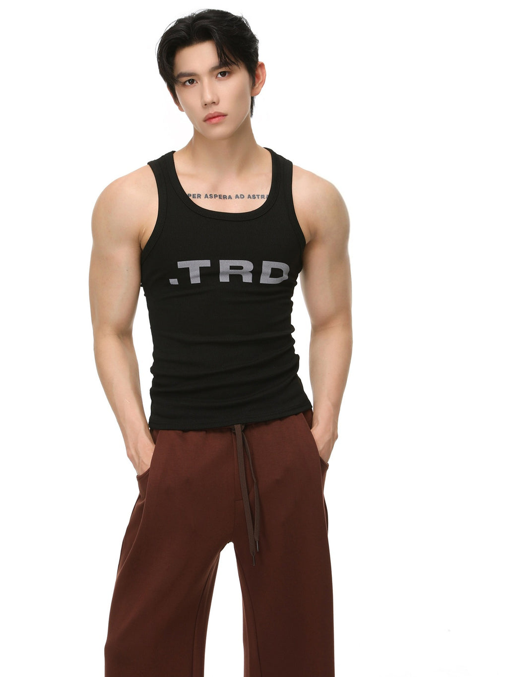 BNB Ribbed Broad Tank Top (3colors)