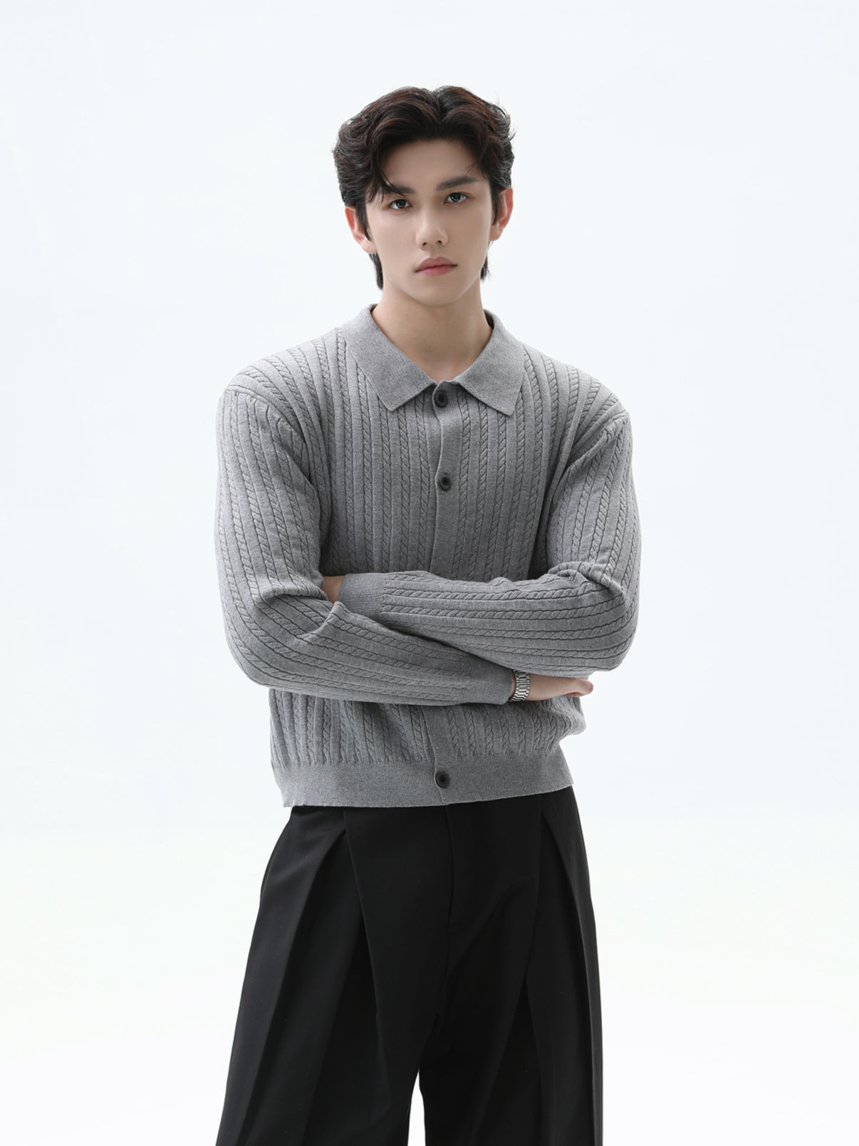 BNB Perfect Cable Shirt Knit (3color)