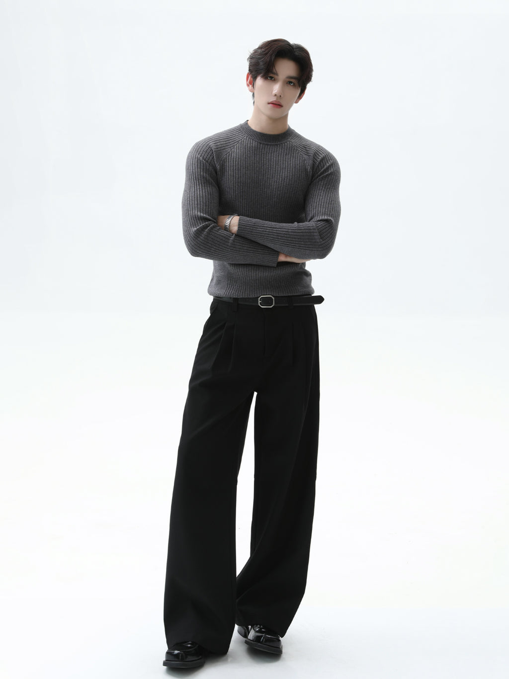 BNB Perfect Essential Rib Mock Knit (4color)