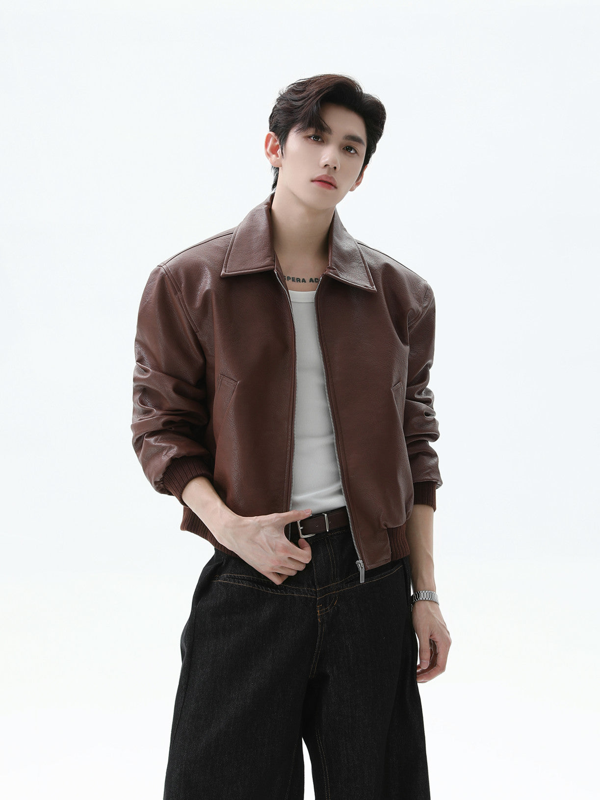 BNB Perfect Essential Leather MA-1 (2color)