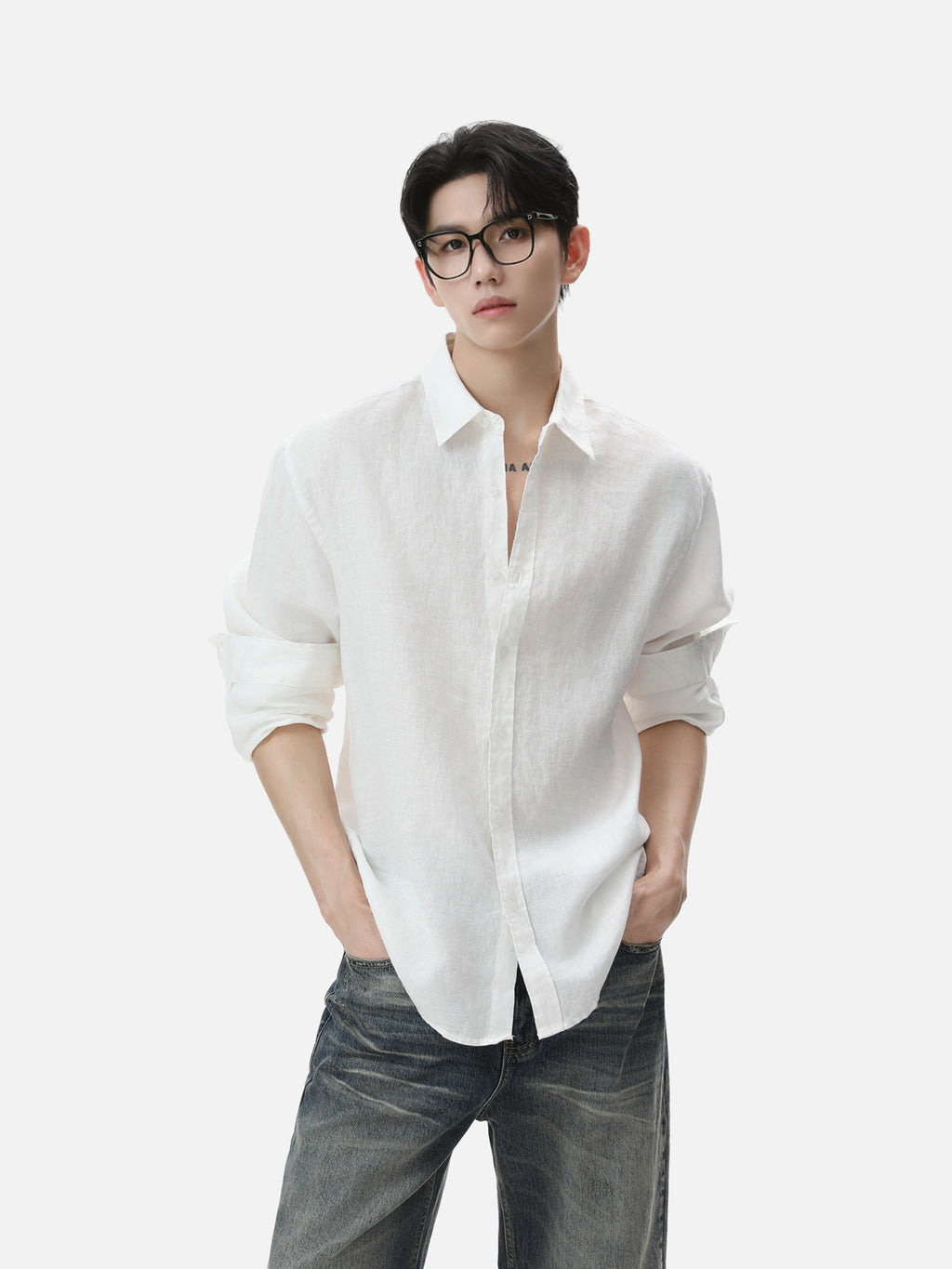 BNB Textured Dew-Linen Overshirt (5colors)