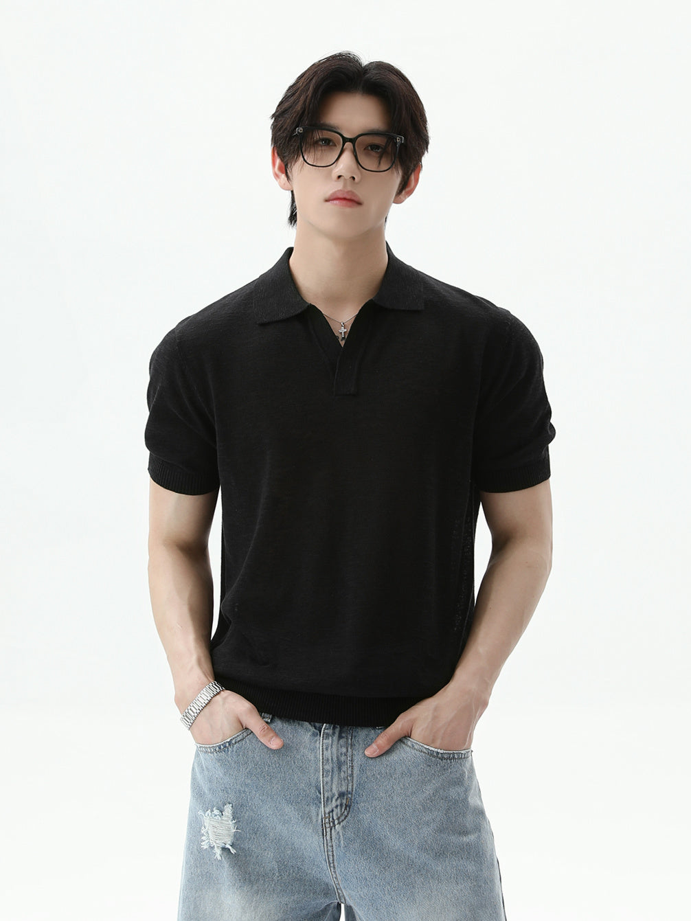 BNB Perfect Open Collar Polo (2color)