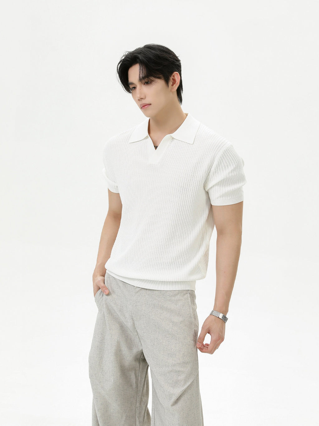 BNB Tight Half Polo Knit (4color)