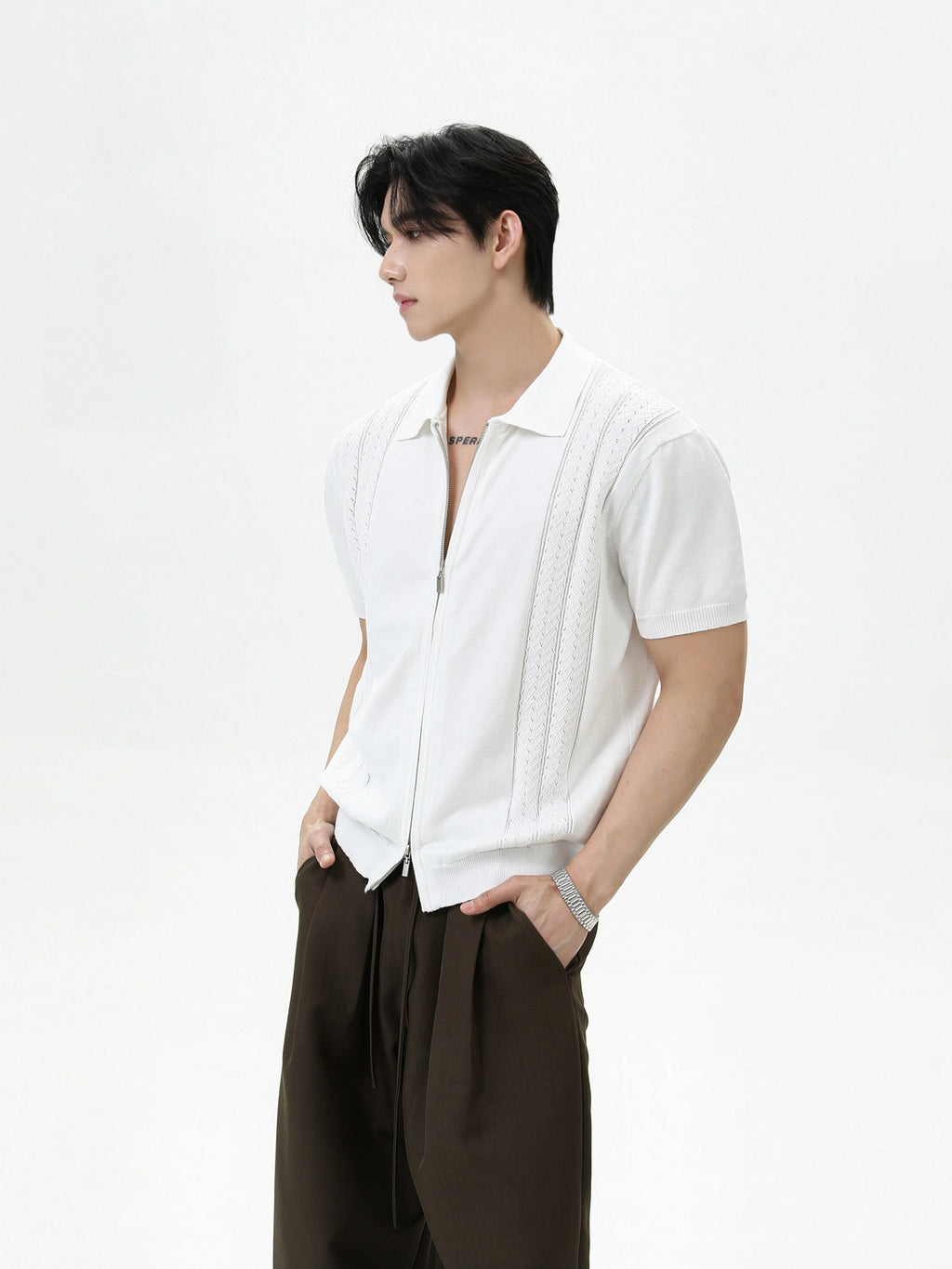 BNB Perfect Double Zip Polo Knit (3color)
