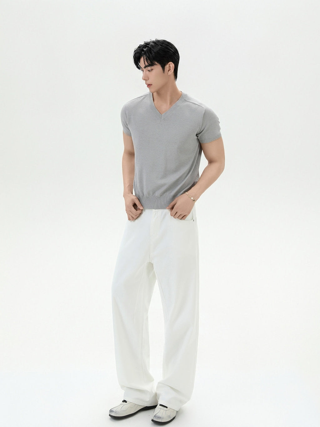 BNB Essential V-Knit T-shirt (3color)
