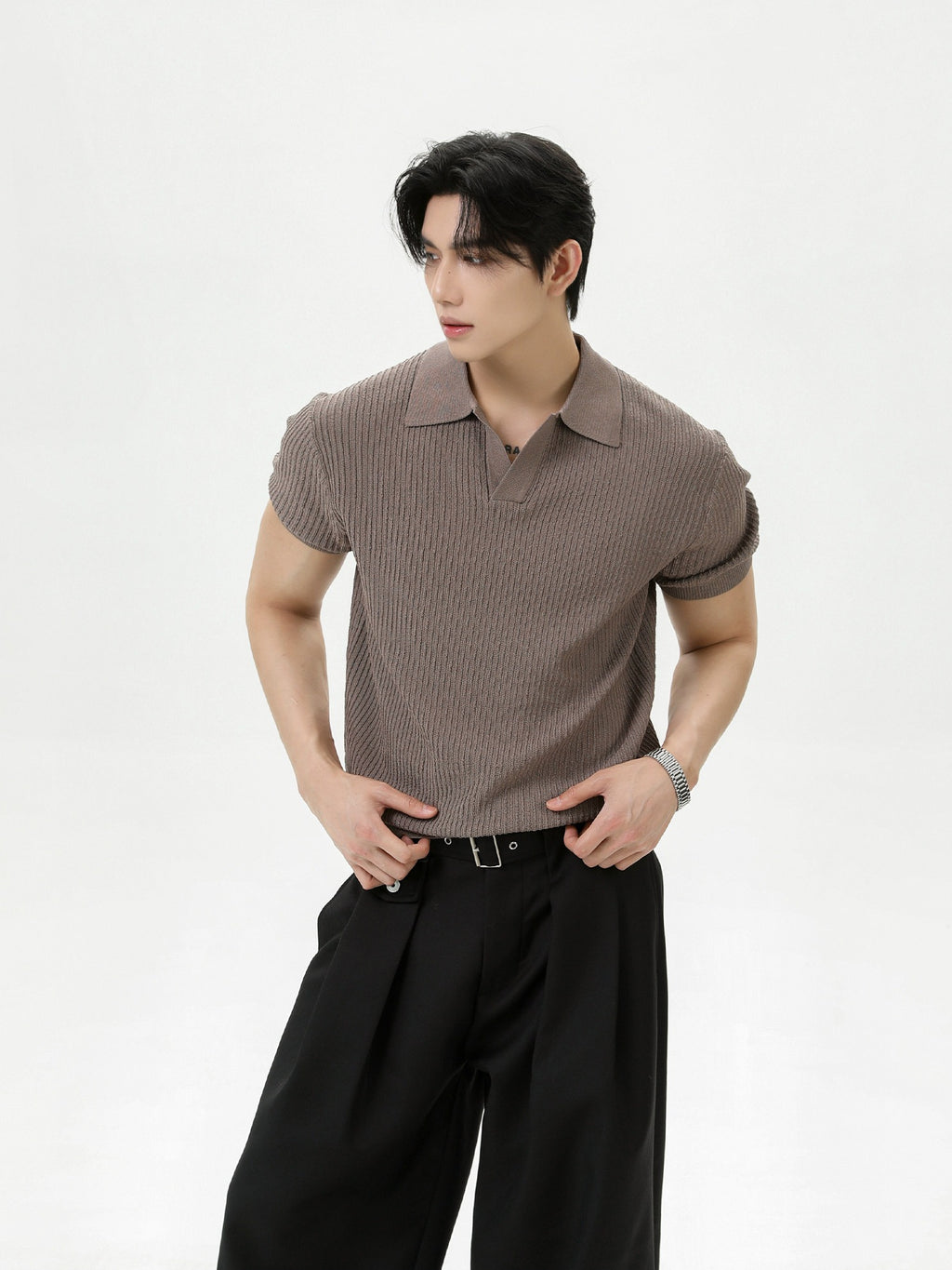 BNB Tight Half Polo Knit (4color)