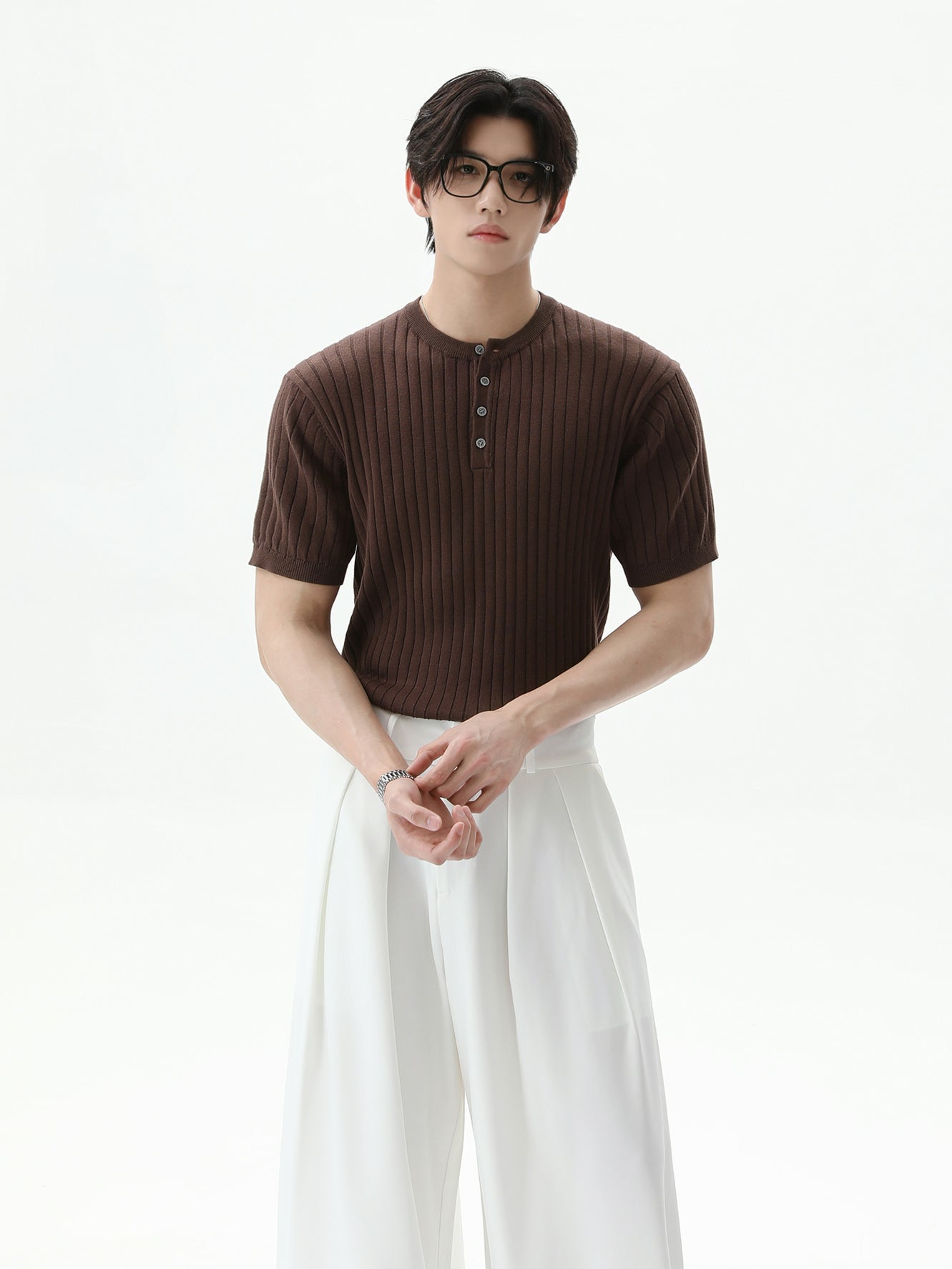 BNB Perfect Rib Knit Henley (2color)
