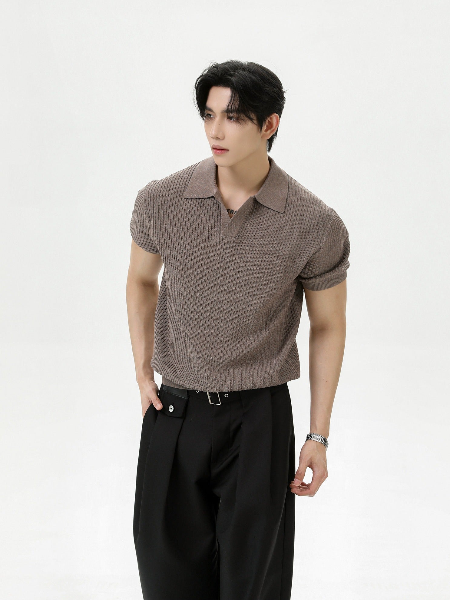 BNB Tight Half Polo Knit (4color)