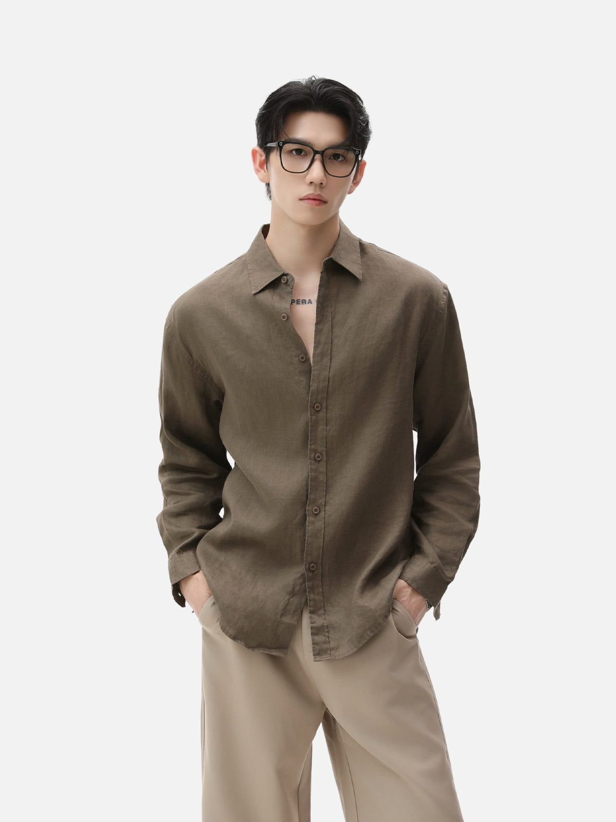BNB Textured Dew-Linen Overshirt (5colors)