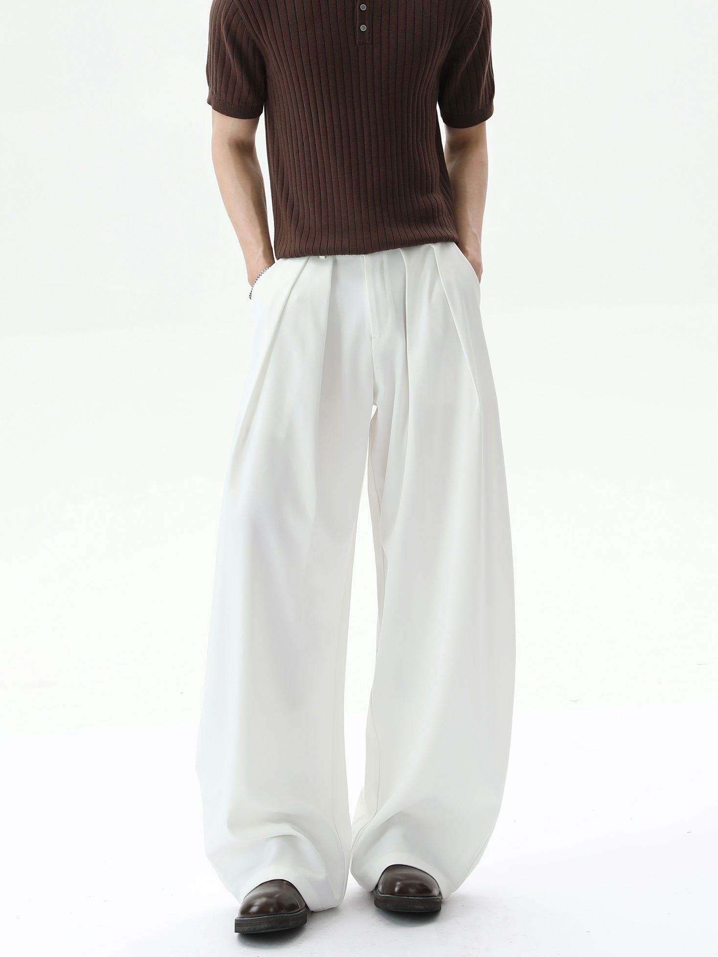 BNB Perfect Pleated Slim Slacs (2color)