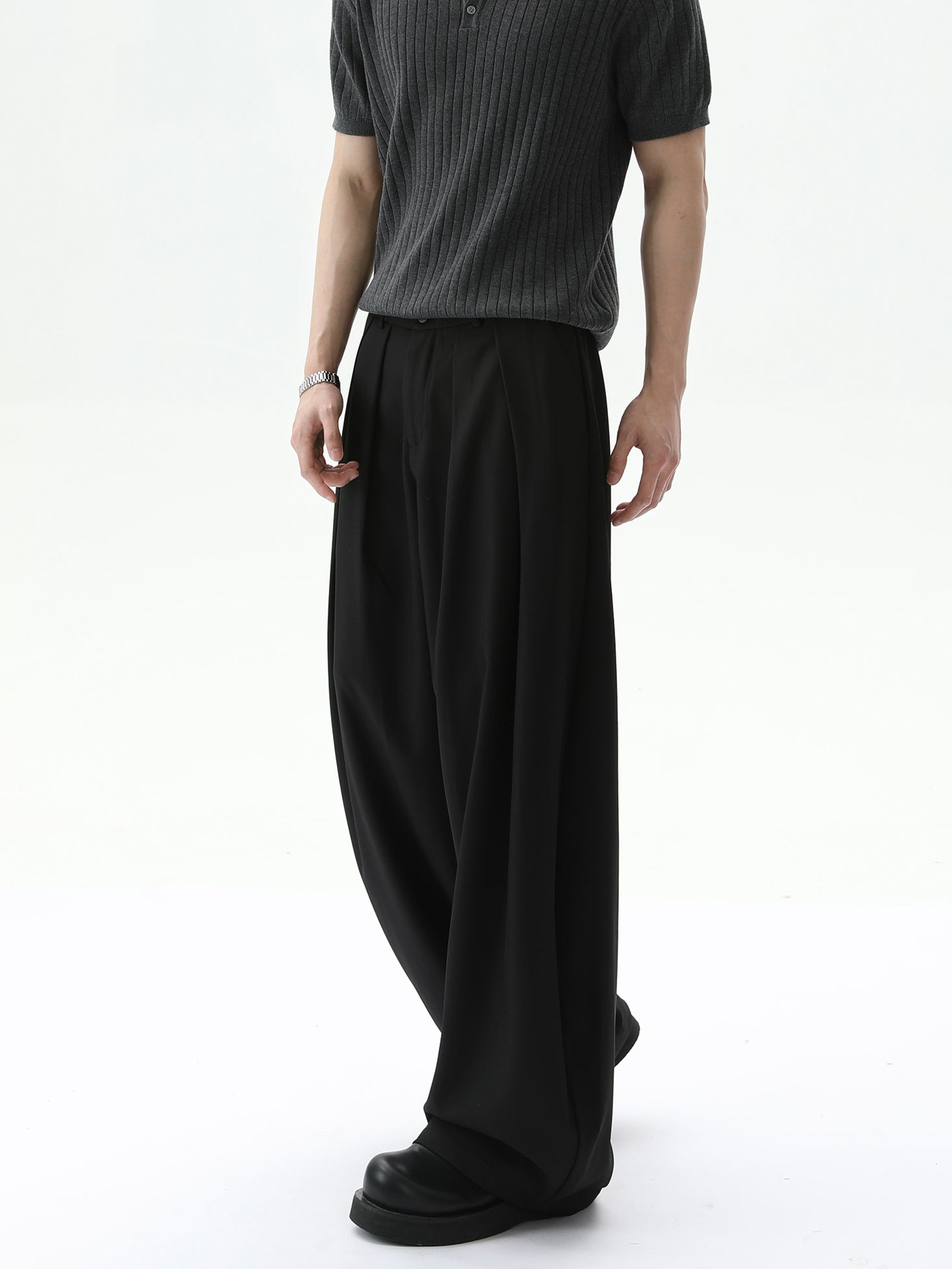 BNB Perfect Pleated Slim Slacs (2color)