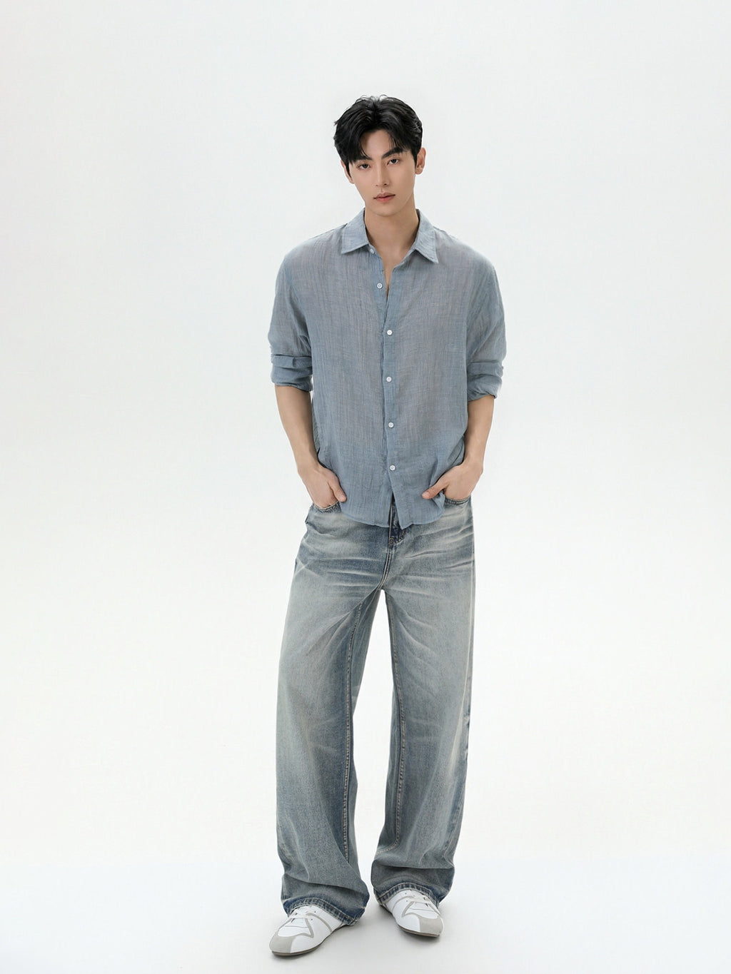 BNB Linen-Blend Breeze Polo (3color)
