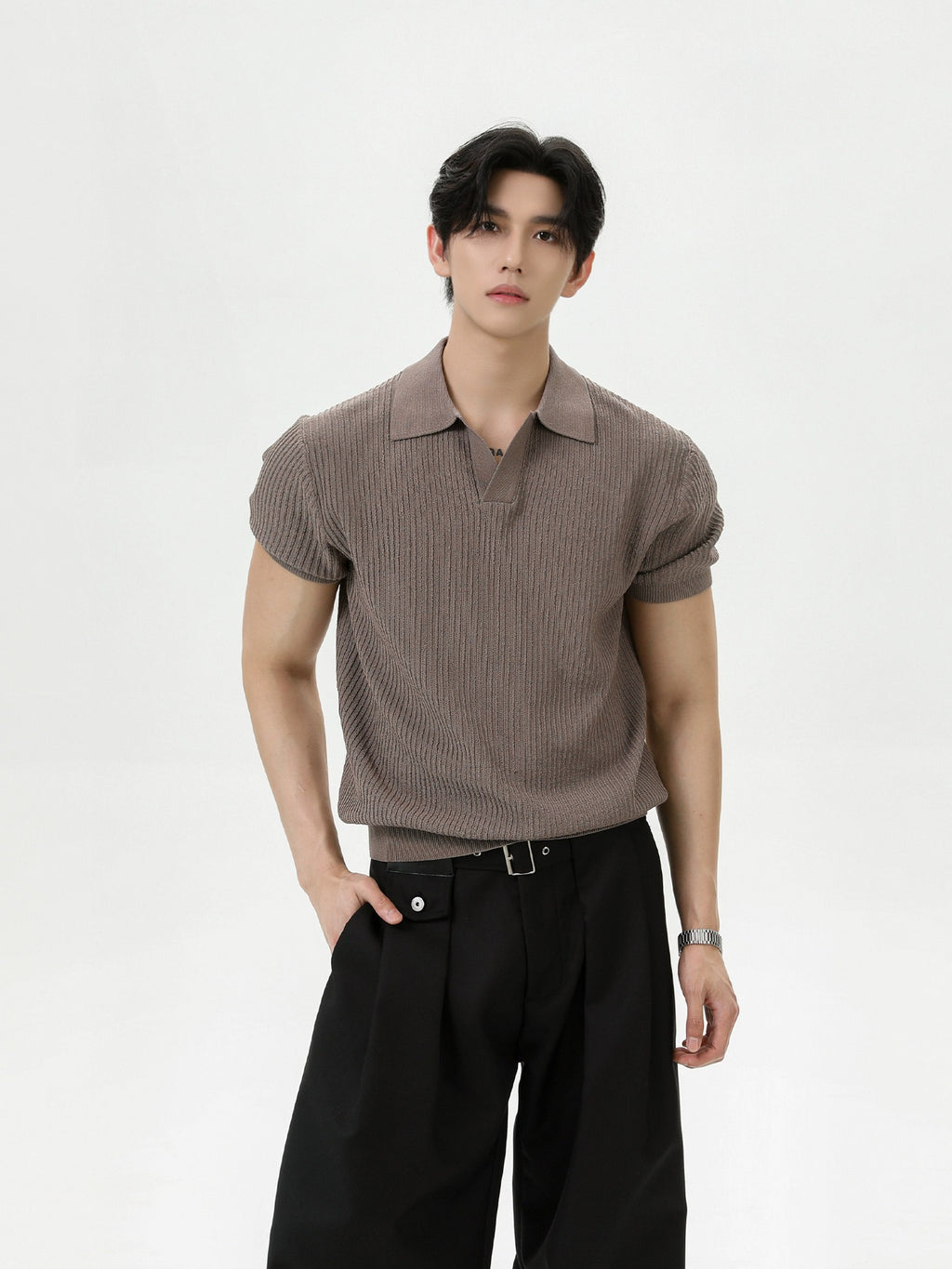 BNB Tight Half Polo Knit (4color)