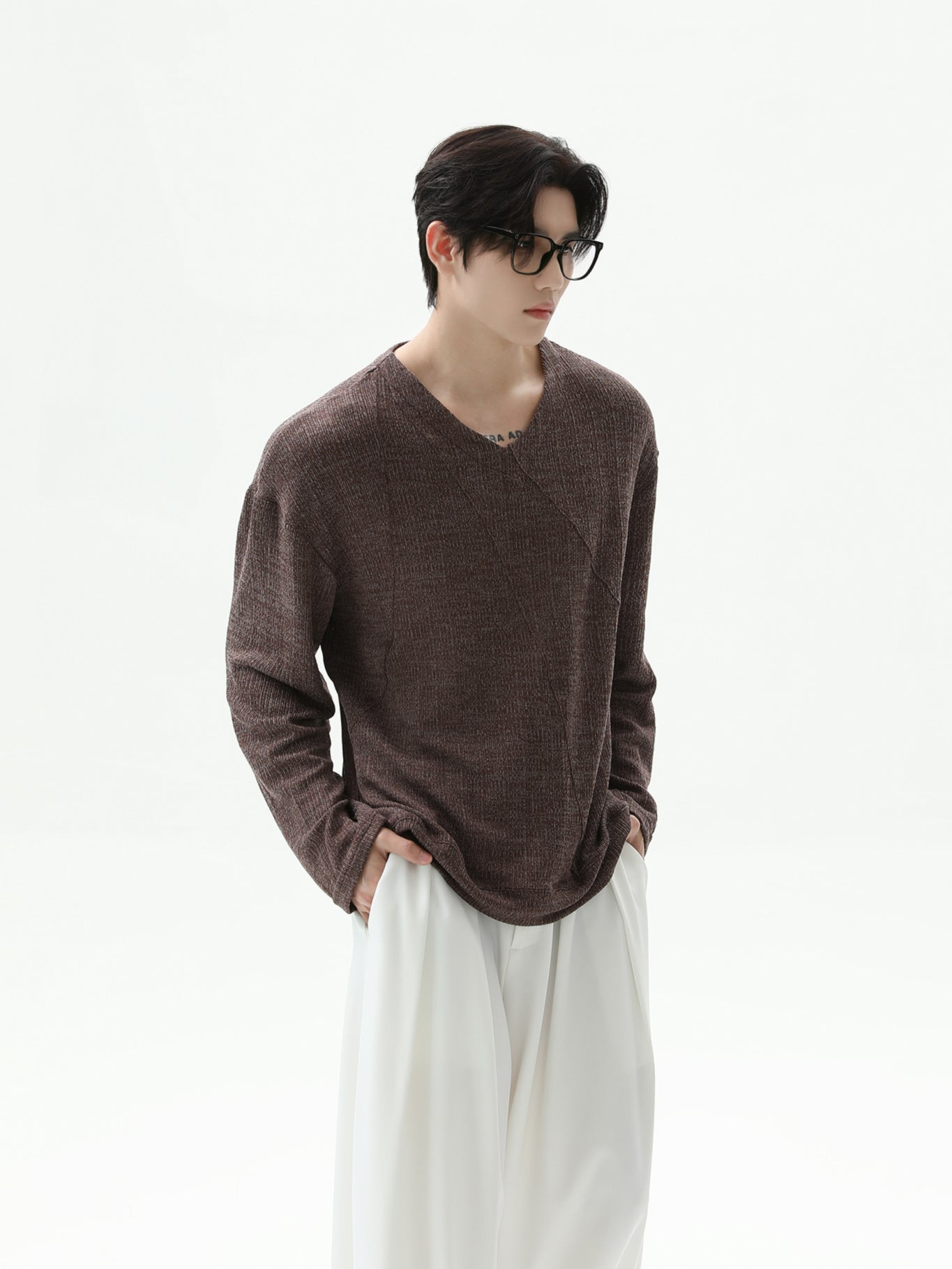 Perfect BNB Deep V Knit (2color)