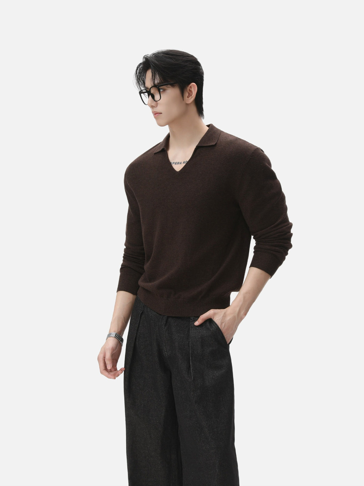 BNB Seamless V-Polo Sweater (4colors)